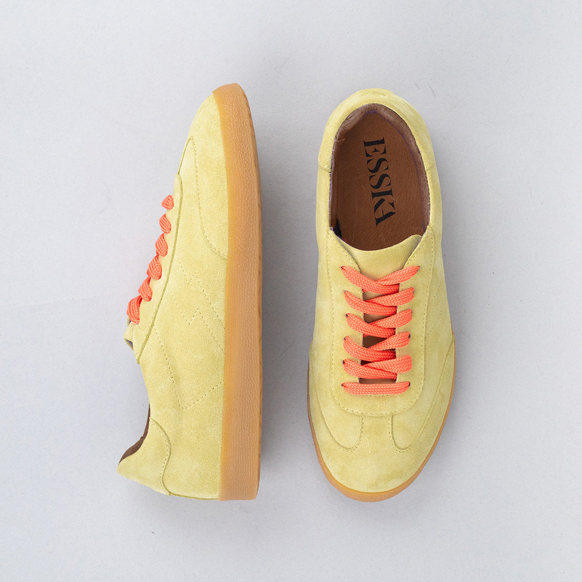 Oslo Butter Yellow Trainer by Esska