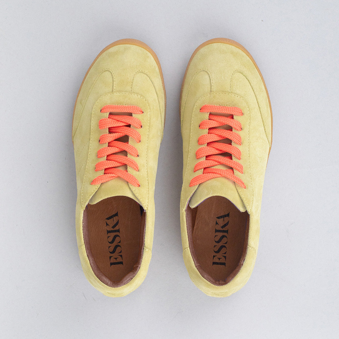 Oslo Butter Yellow Trainer by Esska
