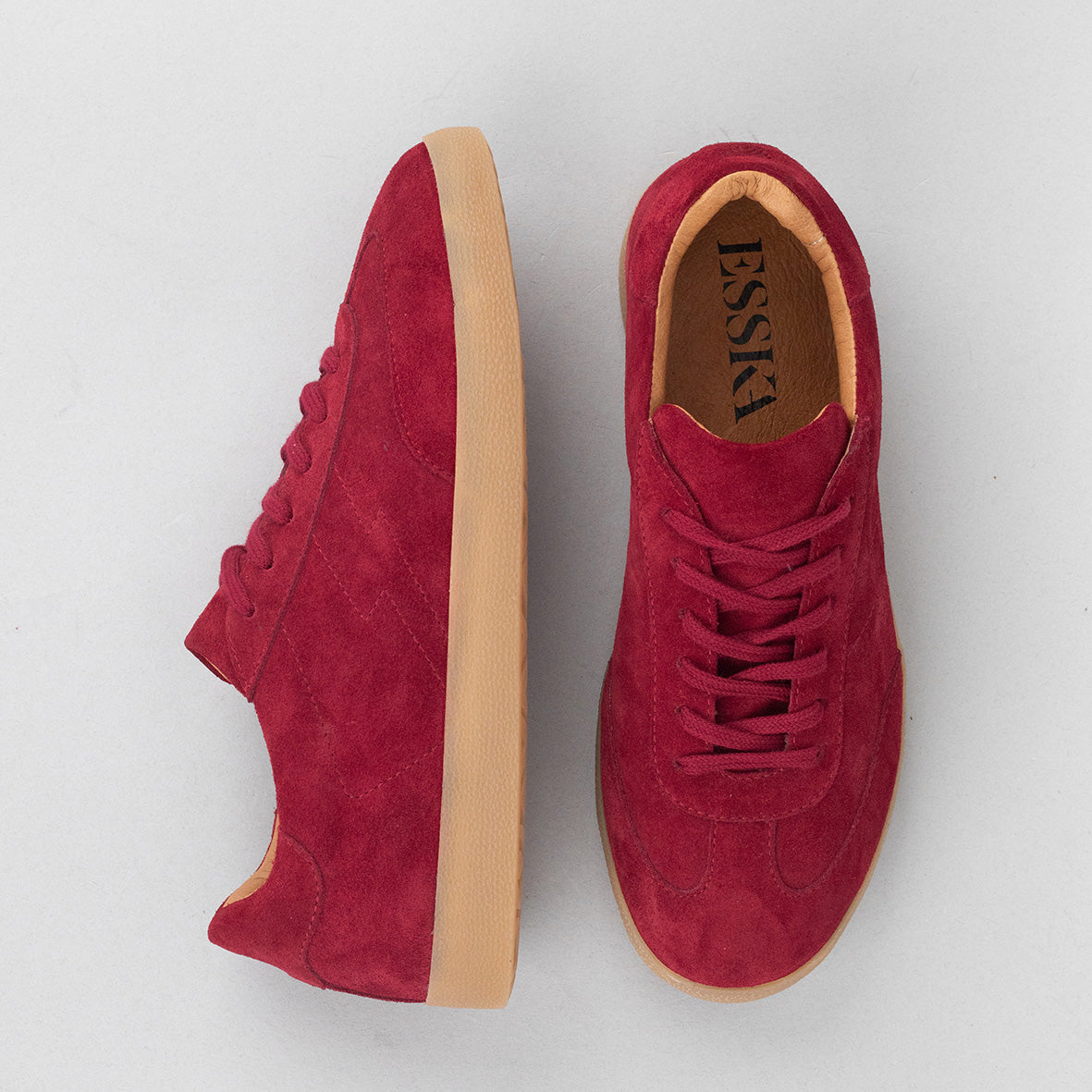 Oslo Dark Red Trainer by Esska