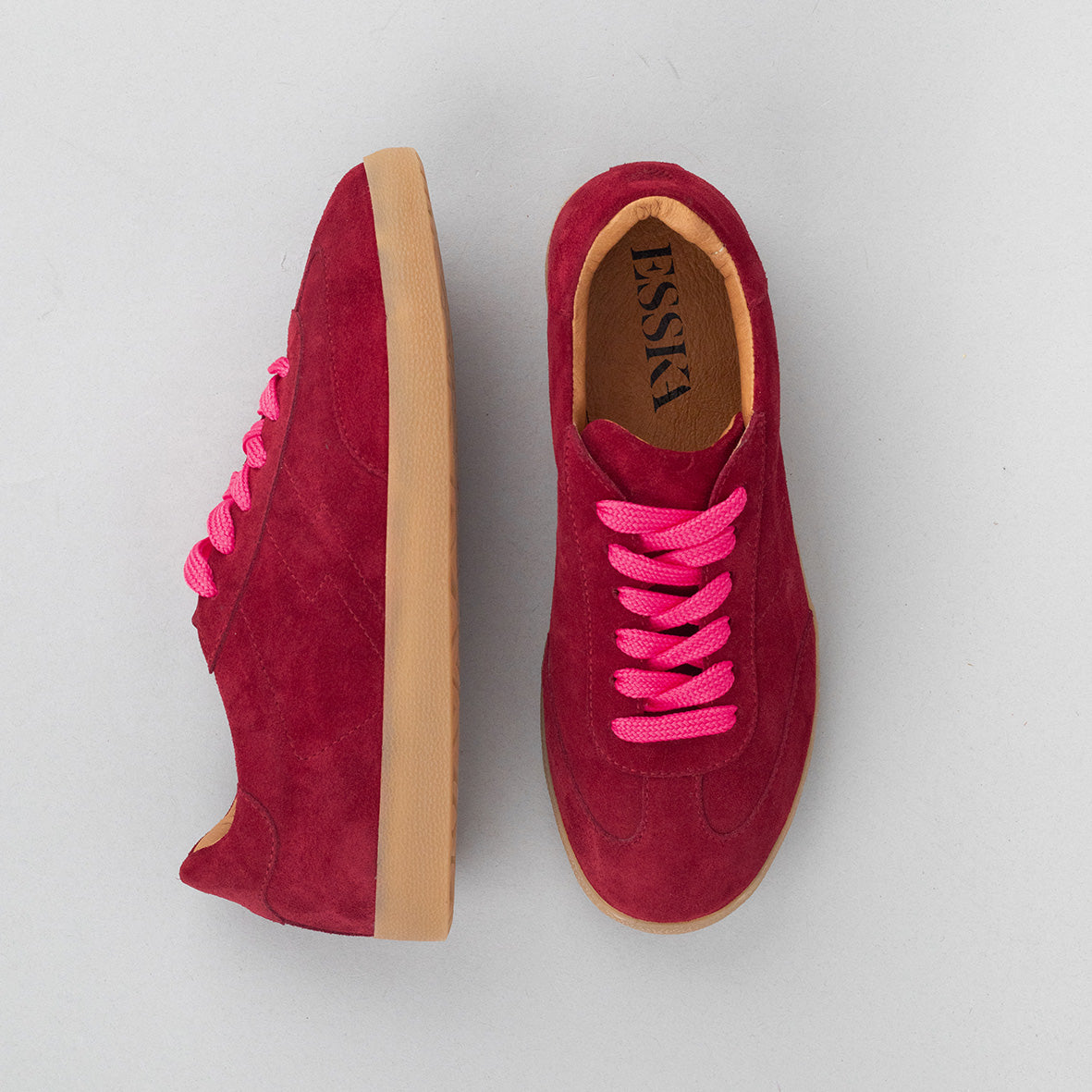 Oslo Dark Red Trainer by Esska
