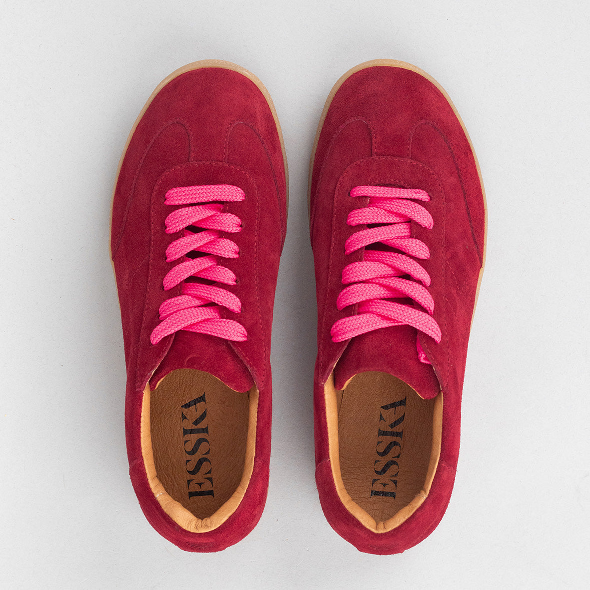 Oslo Dark Red Trainer by Esska