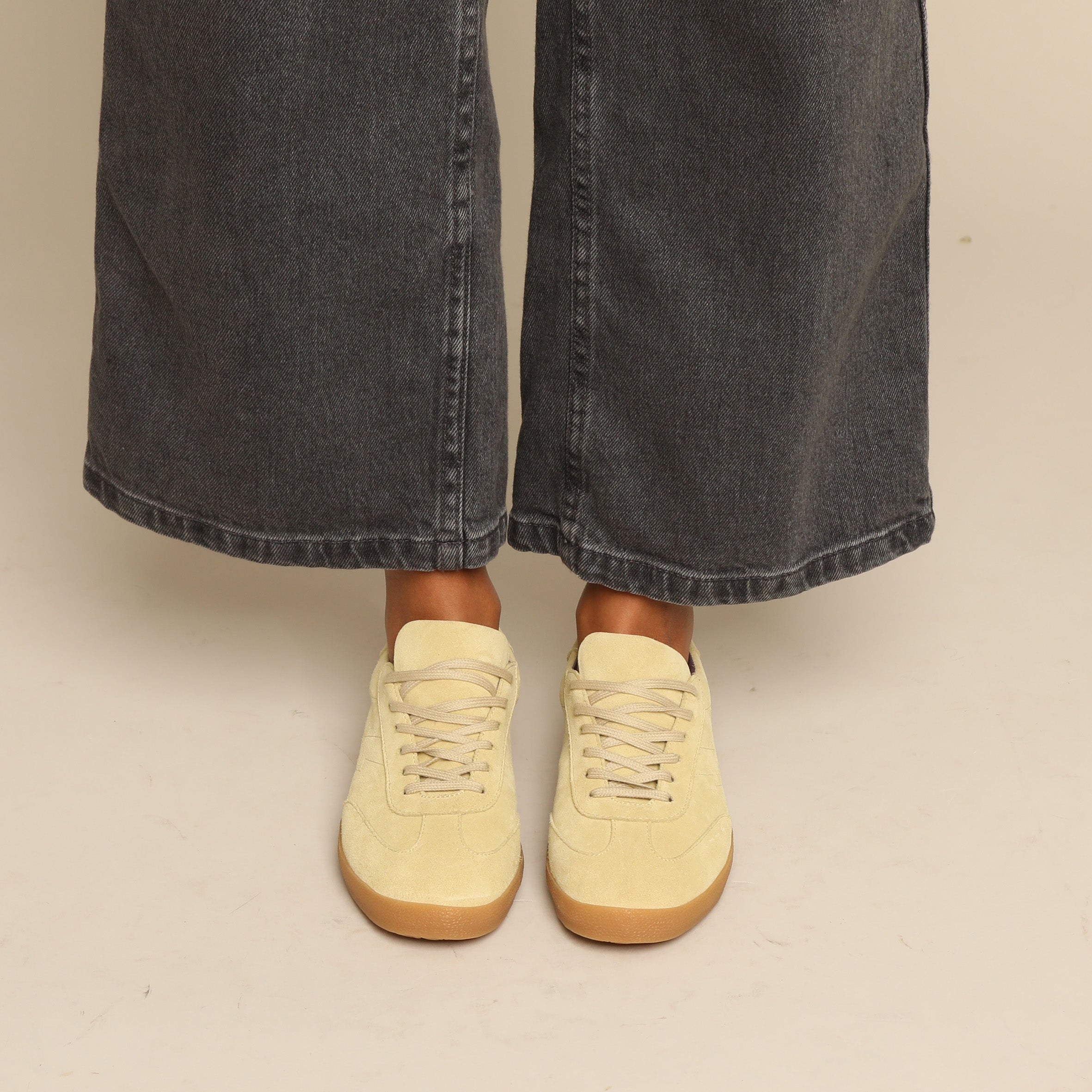 Oslo Butter Yellow Trainer by Esska