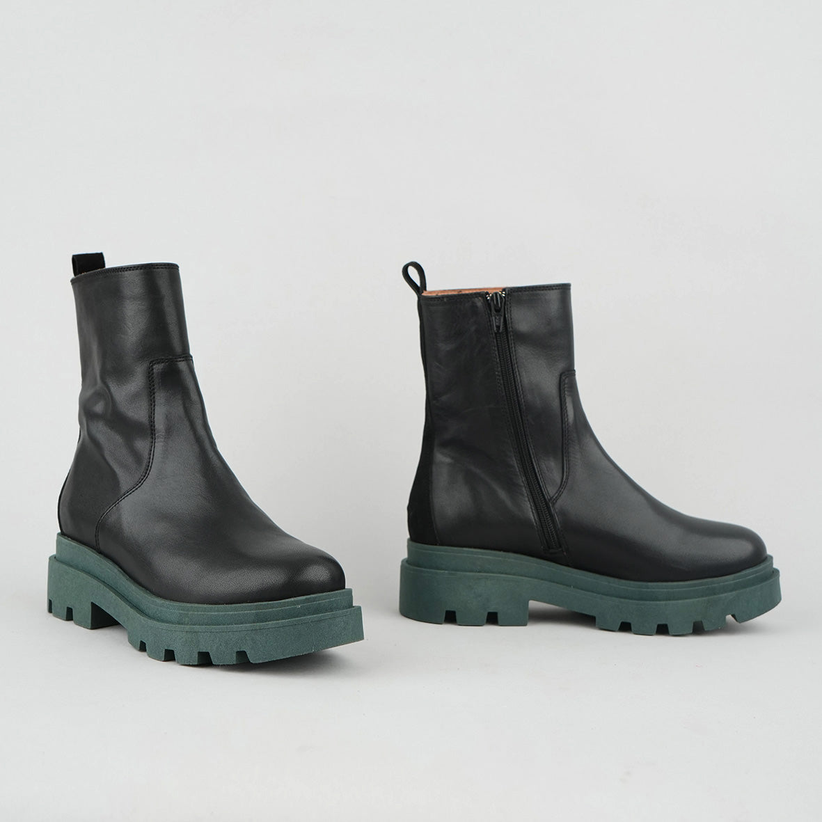 Ozie Black Flat Boot by Esska