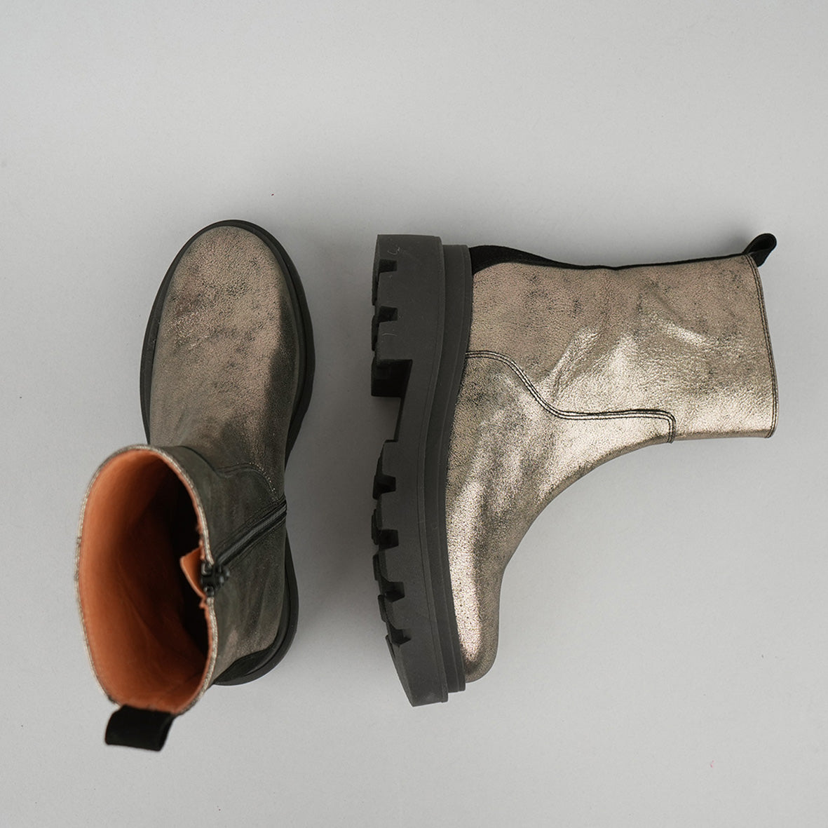 Ozie Iron Flat Boot by Esska