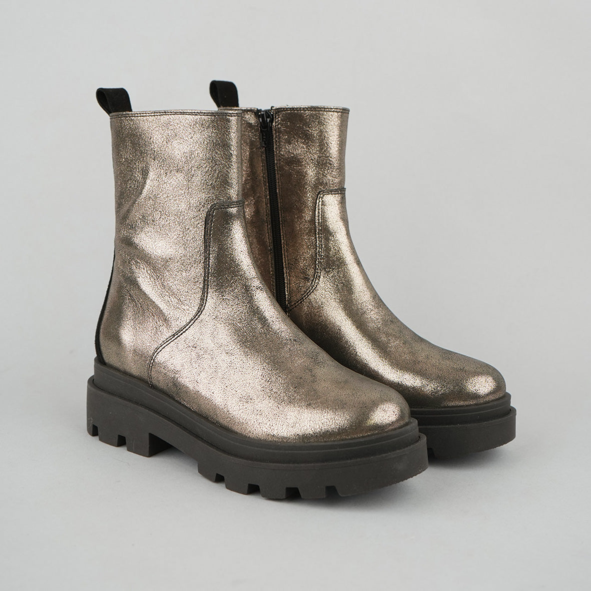 Ozie Iron Flat Boot by Esska