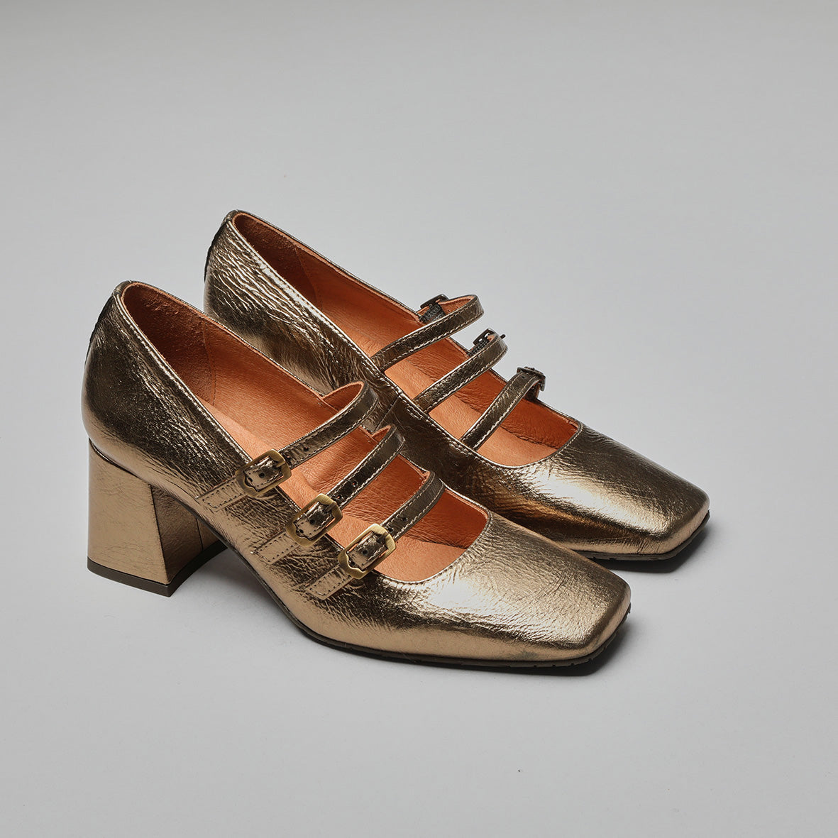 Paris Metallic Smoke Mid Shoe by Esska Shoes Ltd
