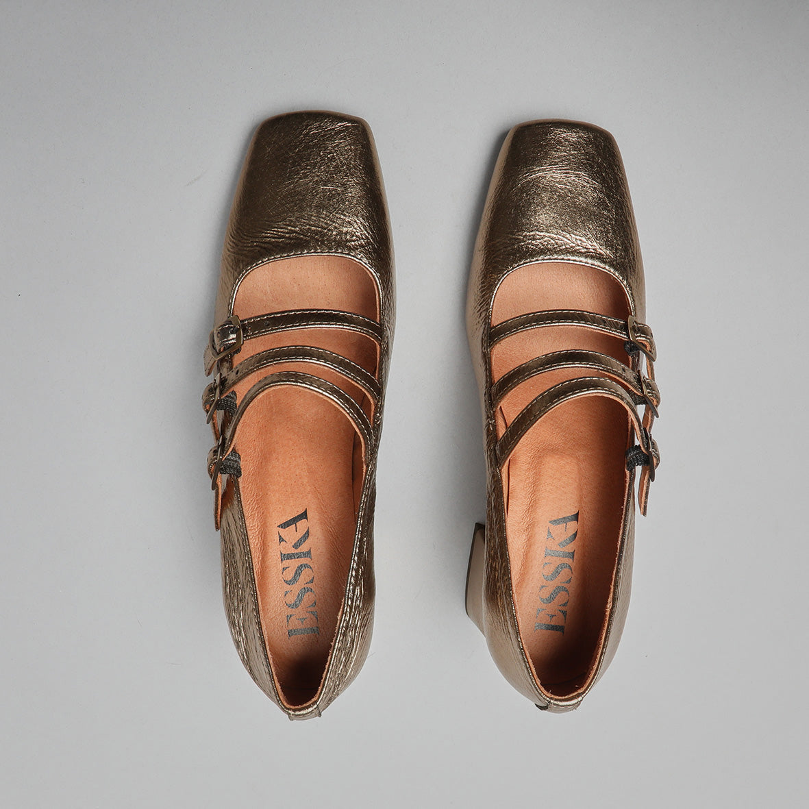 Paris Metallic Smoke Mid Shoe by Esska Shoes Ltd