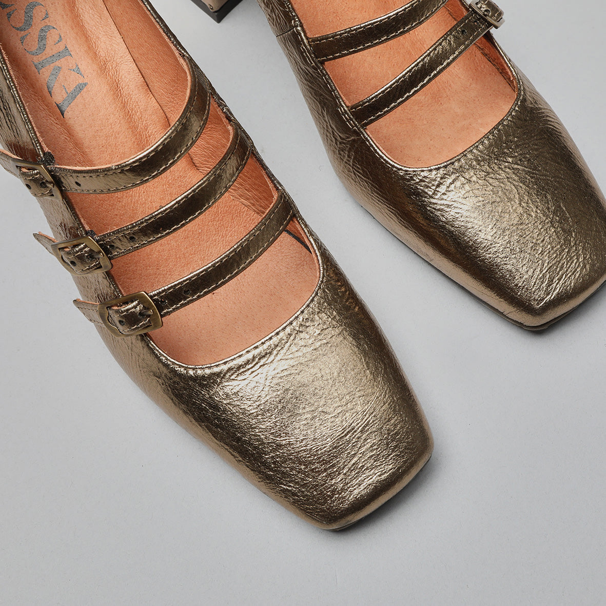 Paris Metallic Smoke Mid Shoe by Esska Shoes Ltd