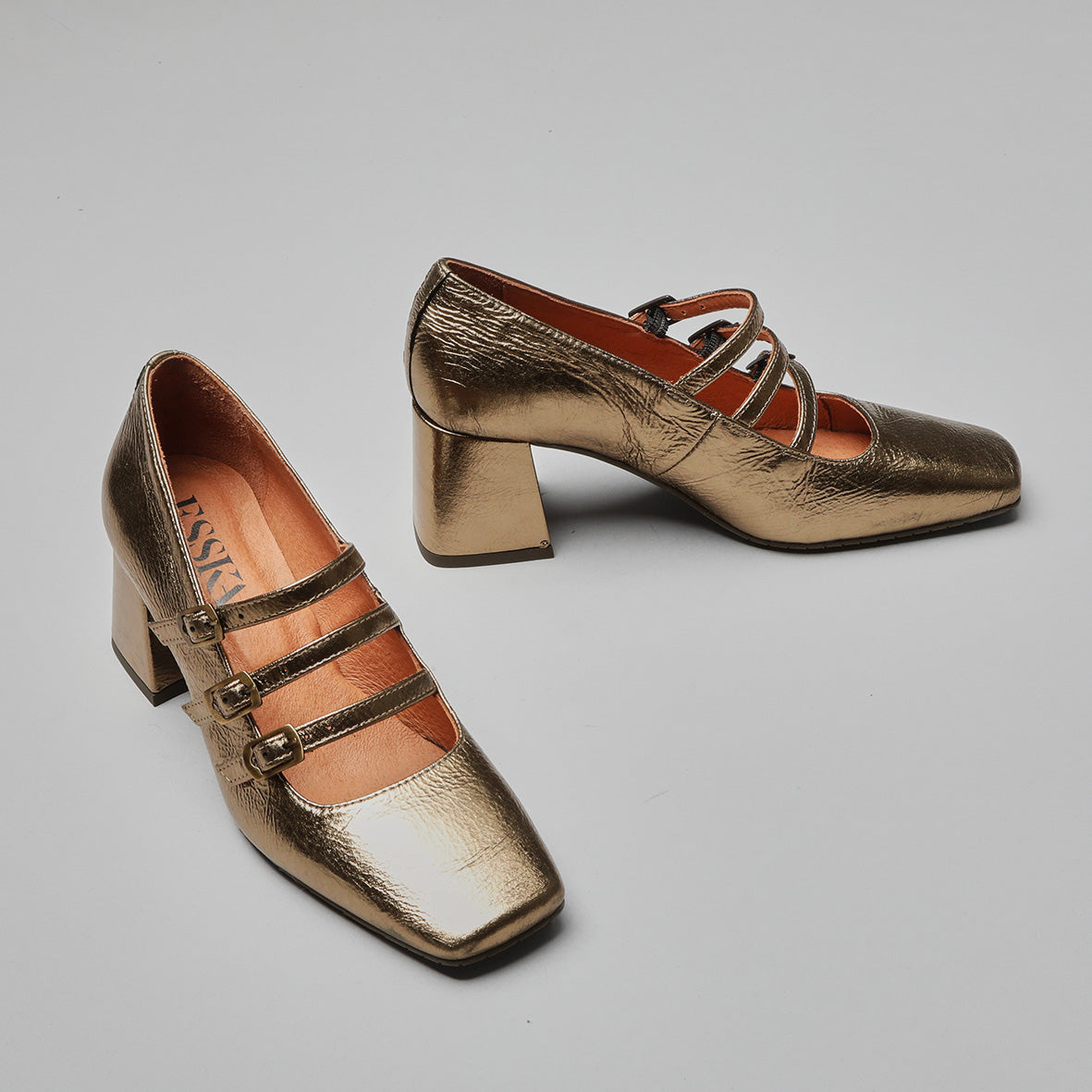 Paris Metallic Smoke Mid Shoe by Esska Shoes Ltd