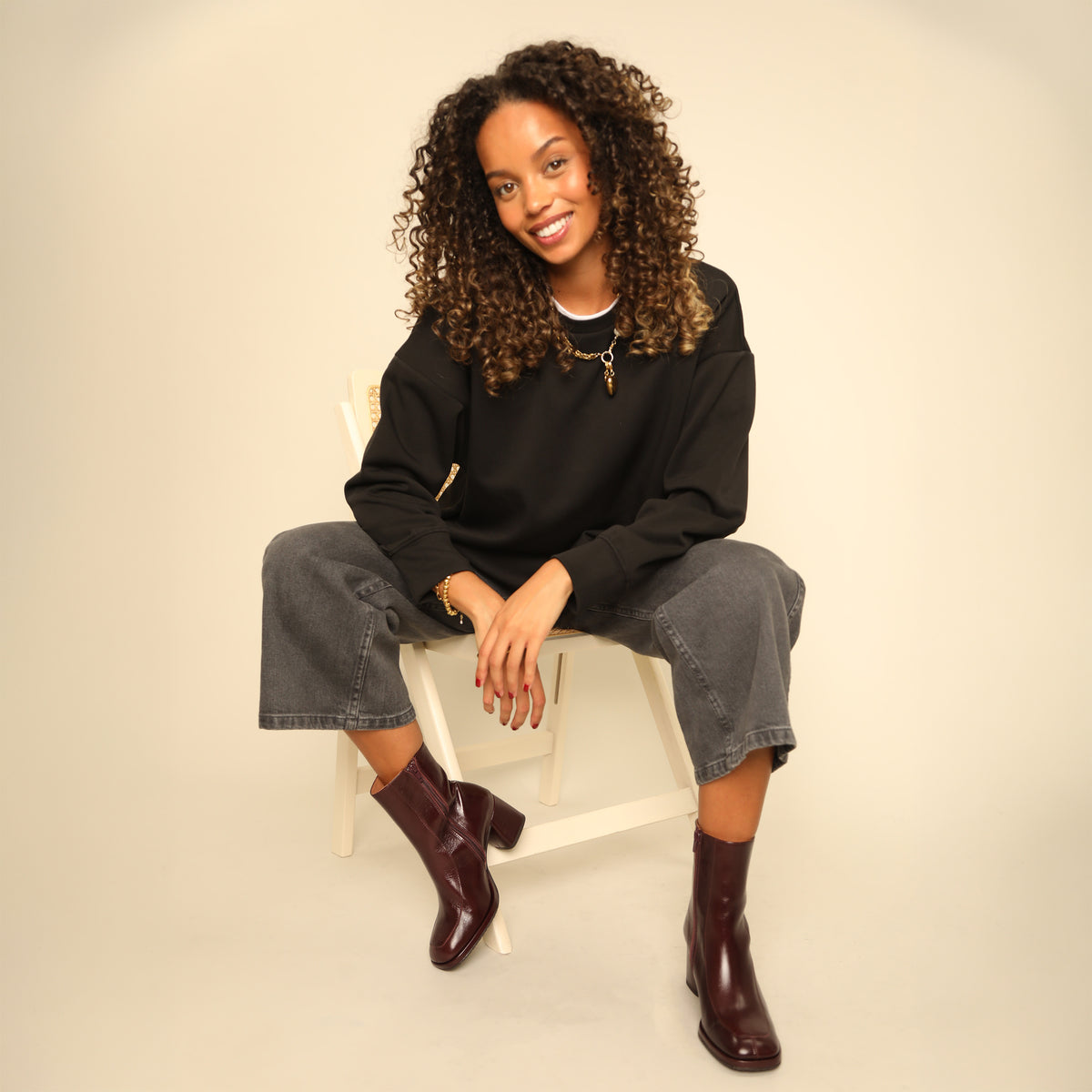 Pascale Bordeaux Mid Boot by Esska