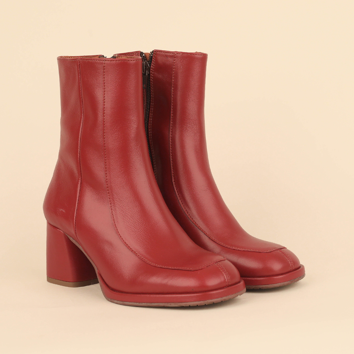 Pascale Rosewood Mid Boot by Esska