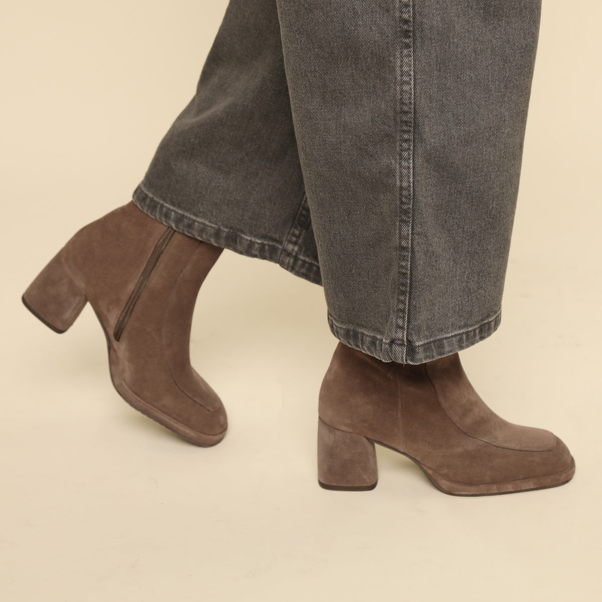 Pascale Taupe Mid Boot by Esska
