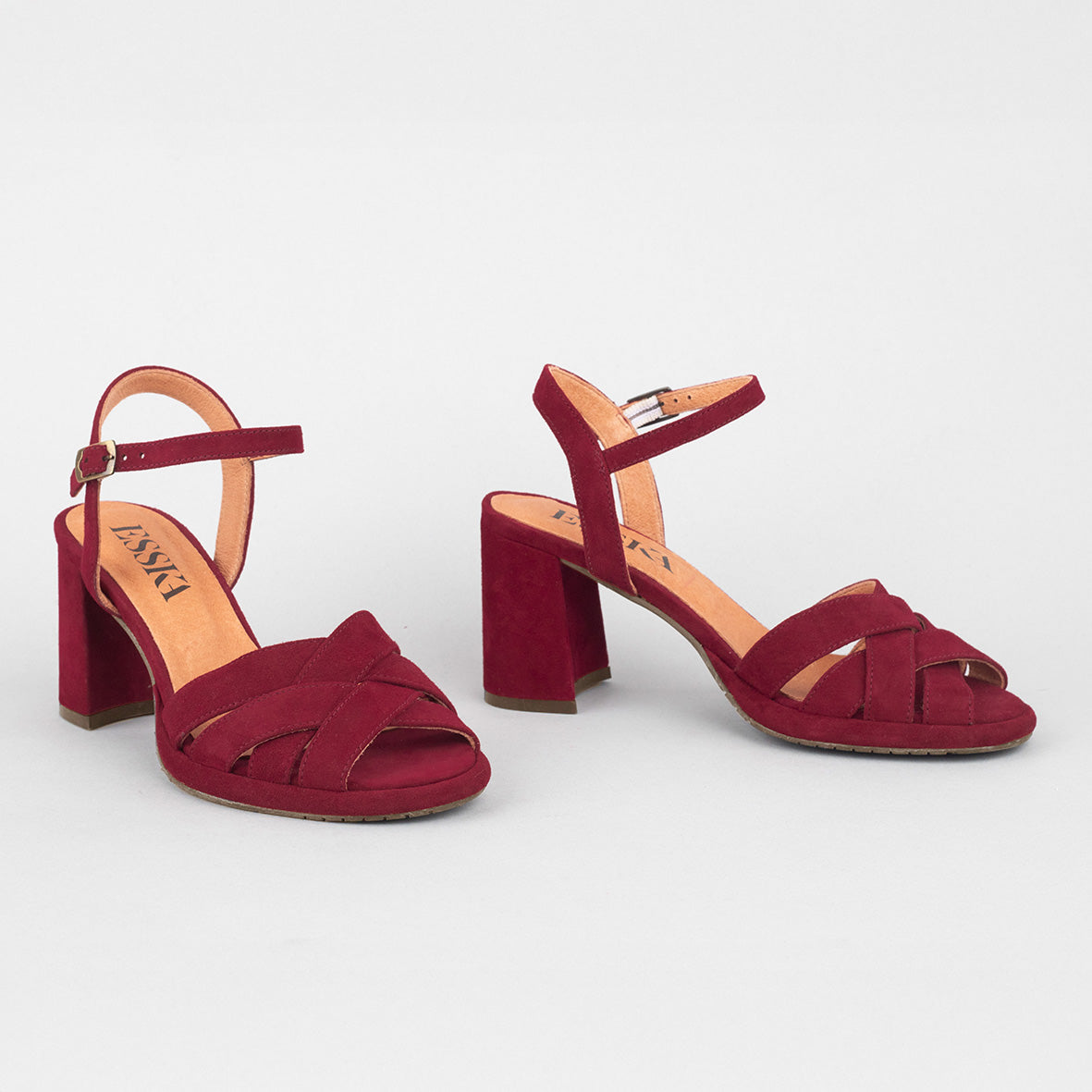 Poppy Wine High Sandal by Esska