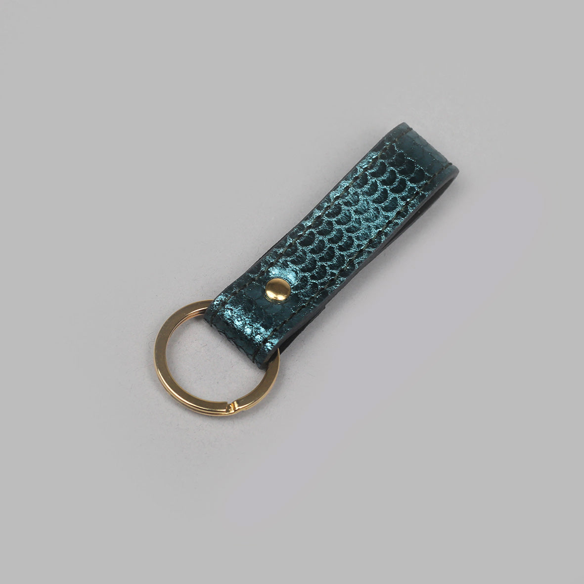 Rea Keychain - Metallic Teal