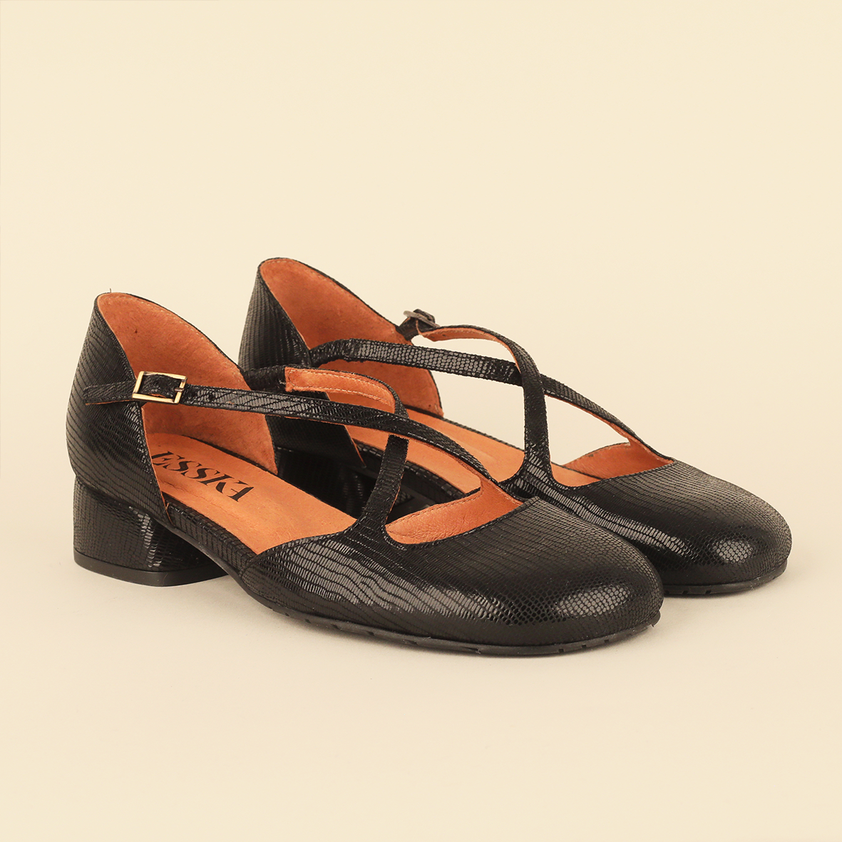 Rebecca Metallic Black