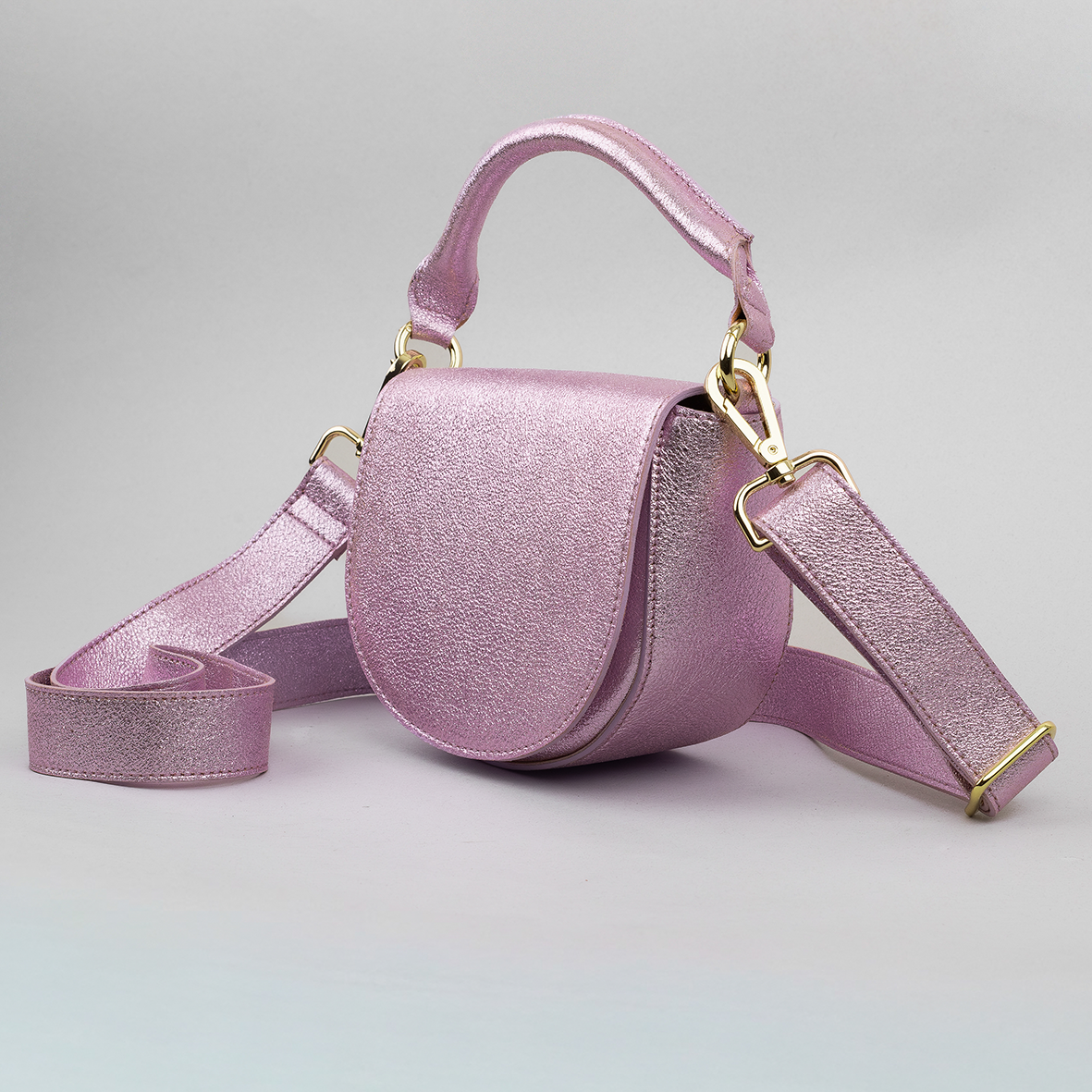 Remi Bag Metallic Lilac Bags by Esska
