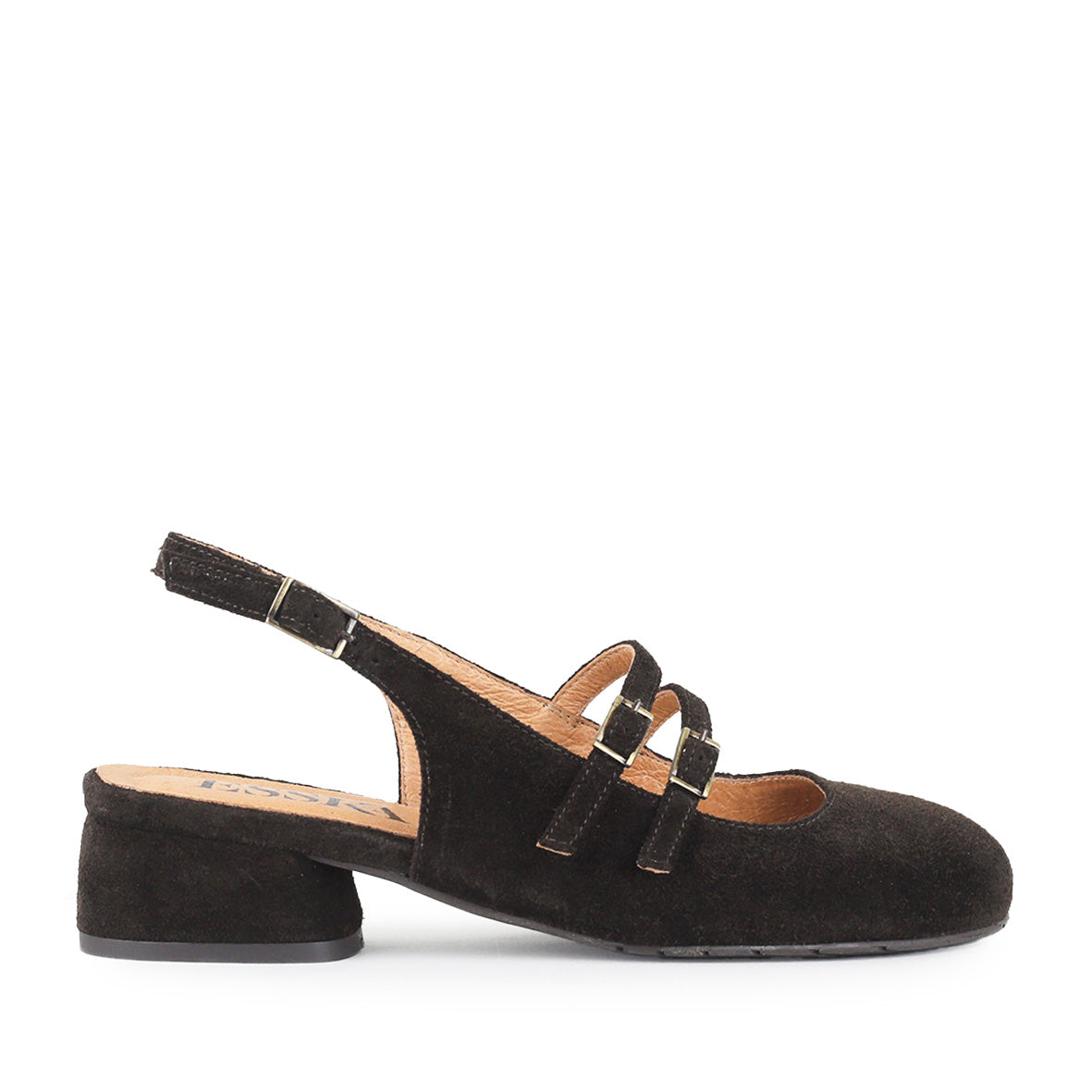 Rhianna Dark Brown Low Shoe by Esska