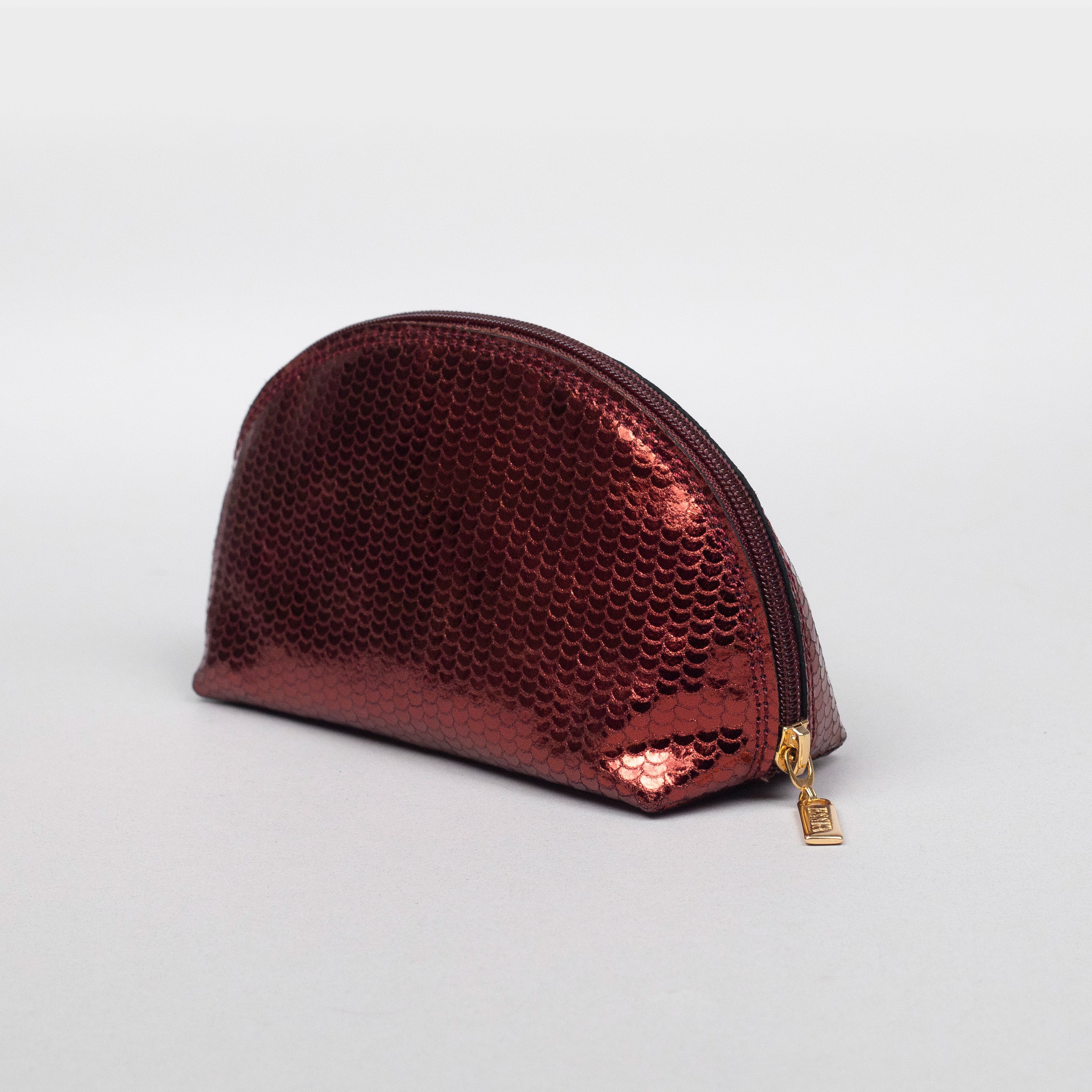 Riley Make-up Bag - Metallic Brick