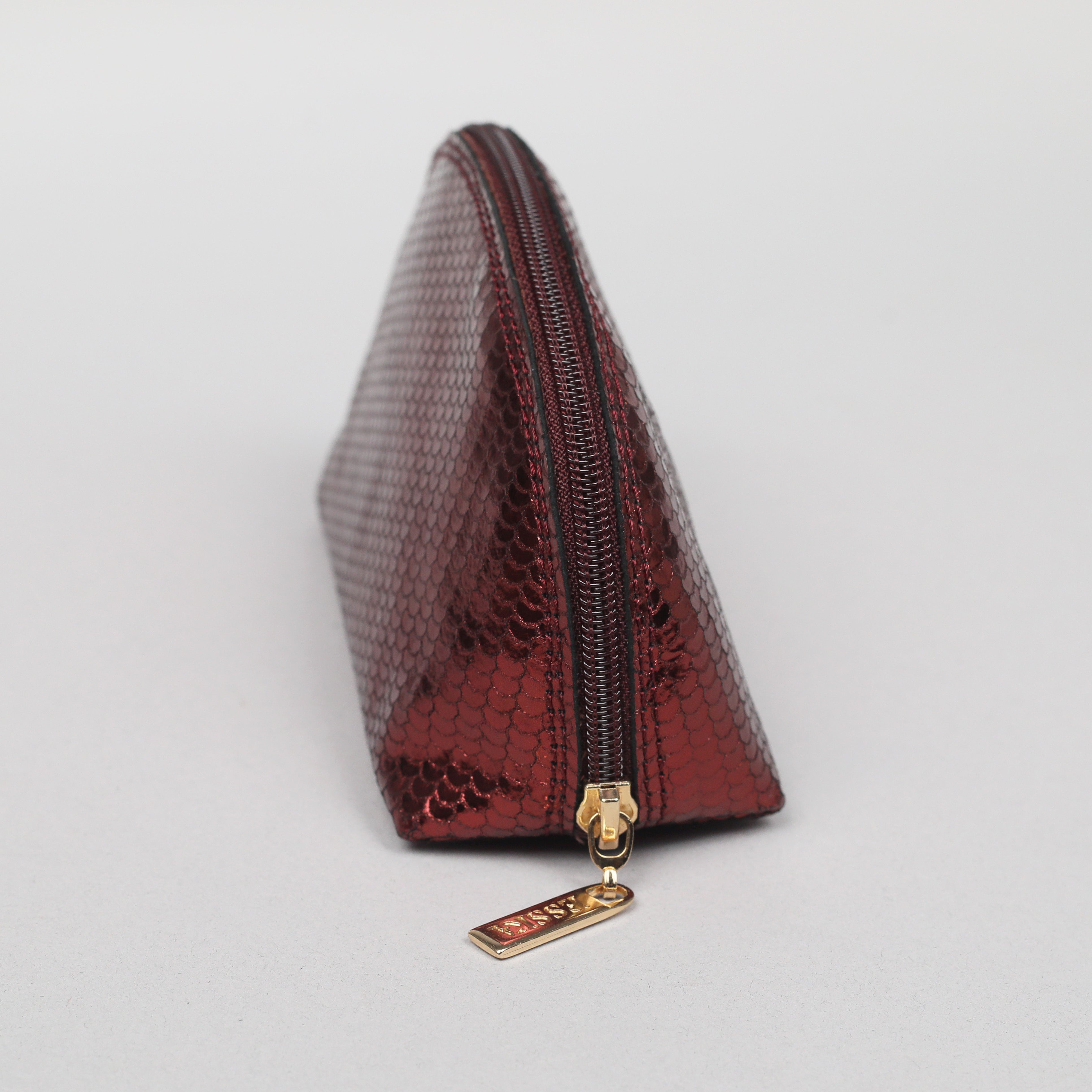 Riley Make-up Bag - Metallic Brick