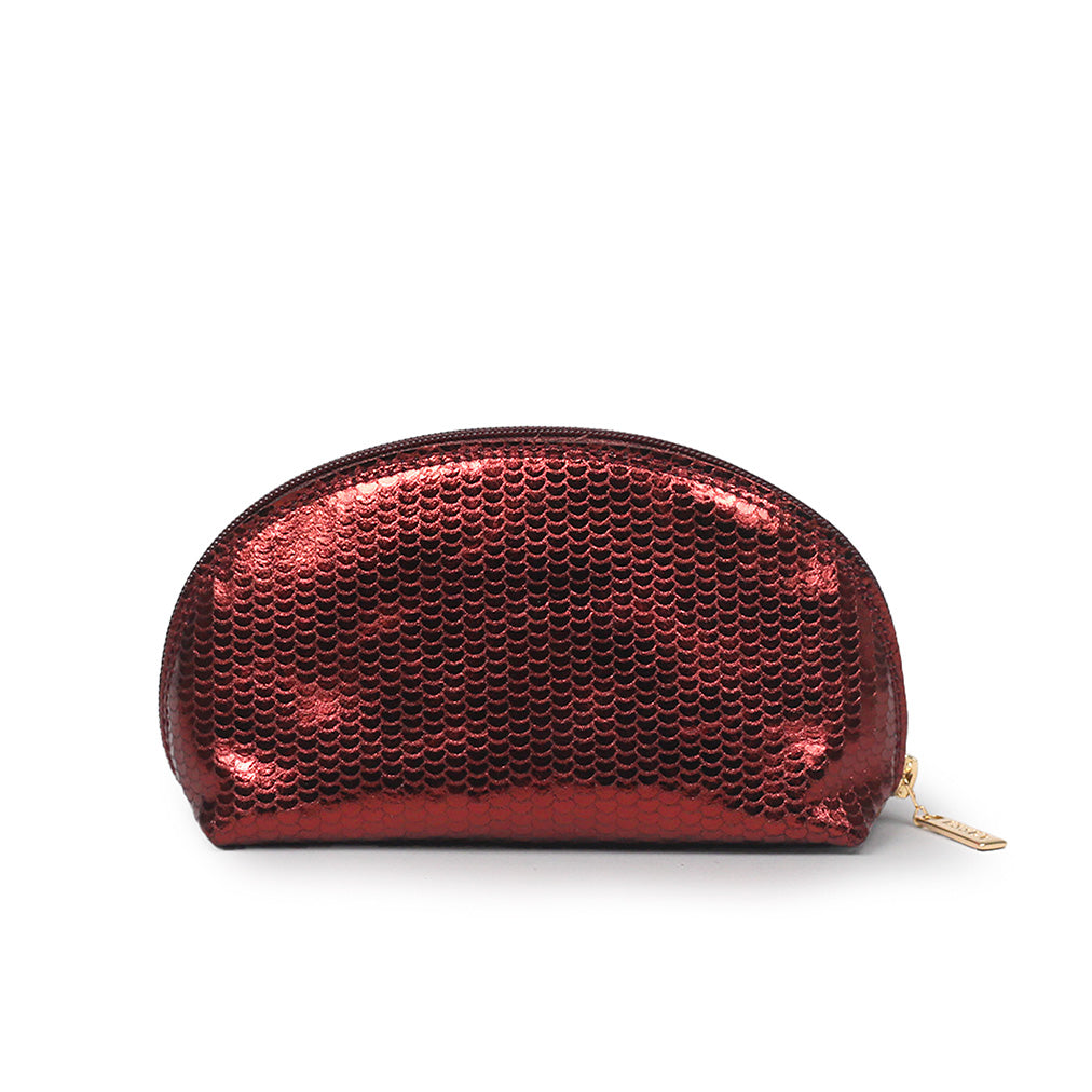 Riley Make-up Bag - Metallic Brick