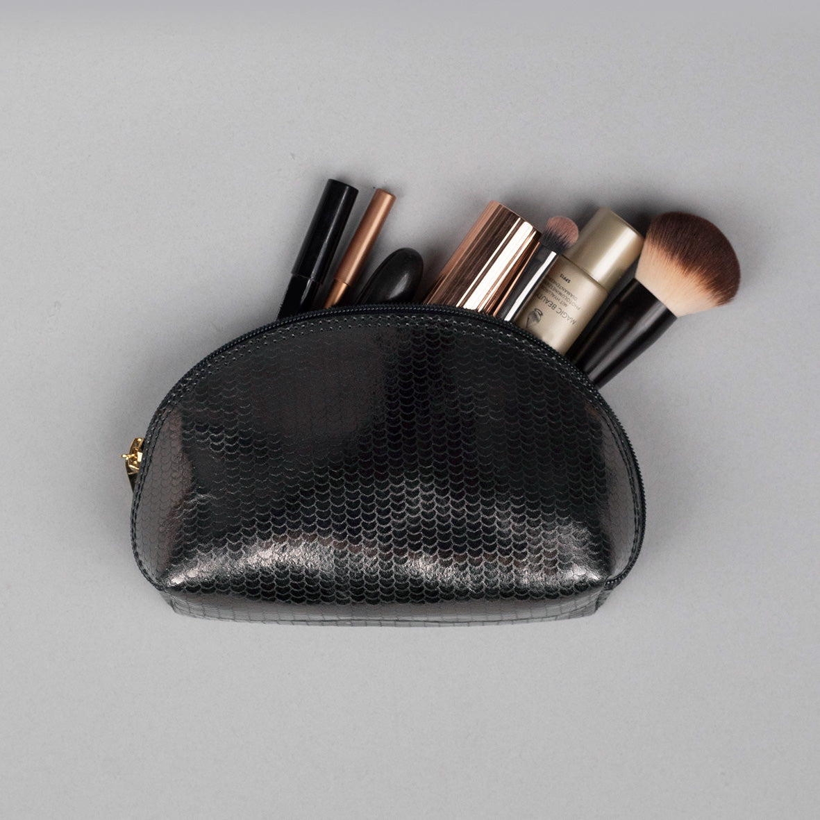 Riley Make-up Bag - Metallic Smoke