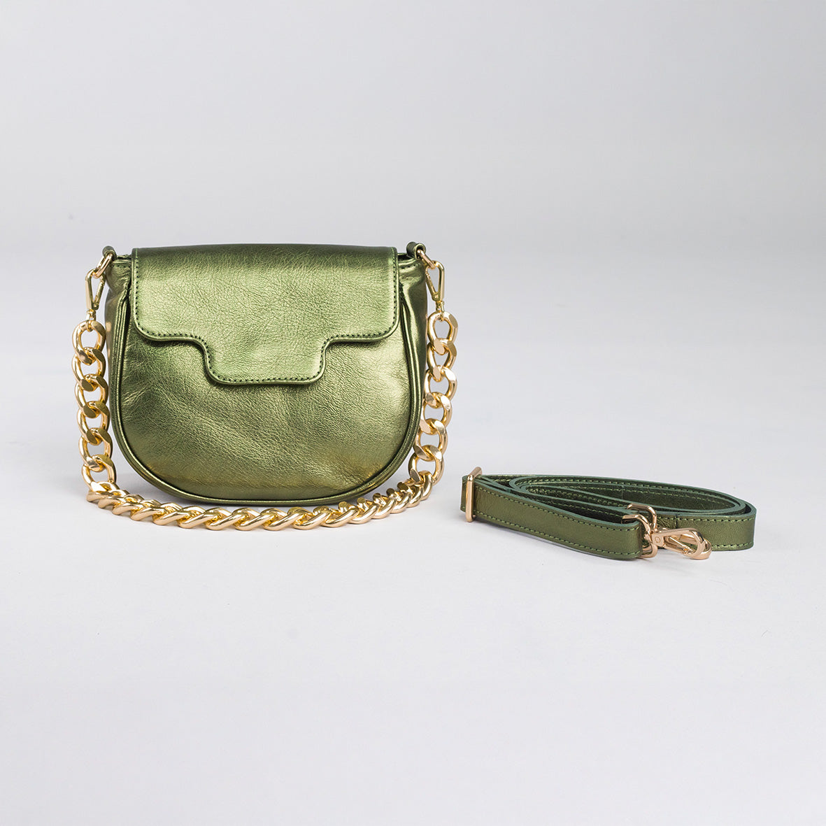 Romeo Bag - Metallic Green Bags by Esska