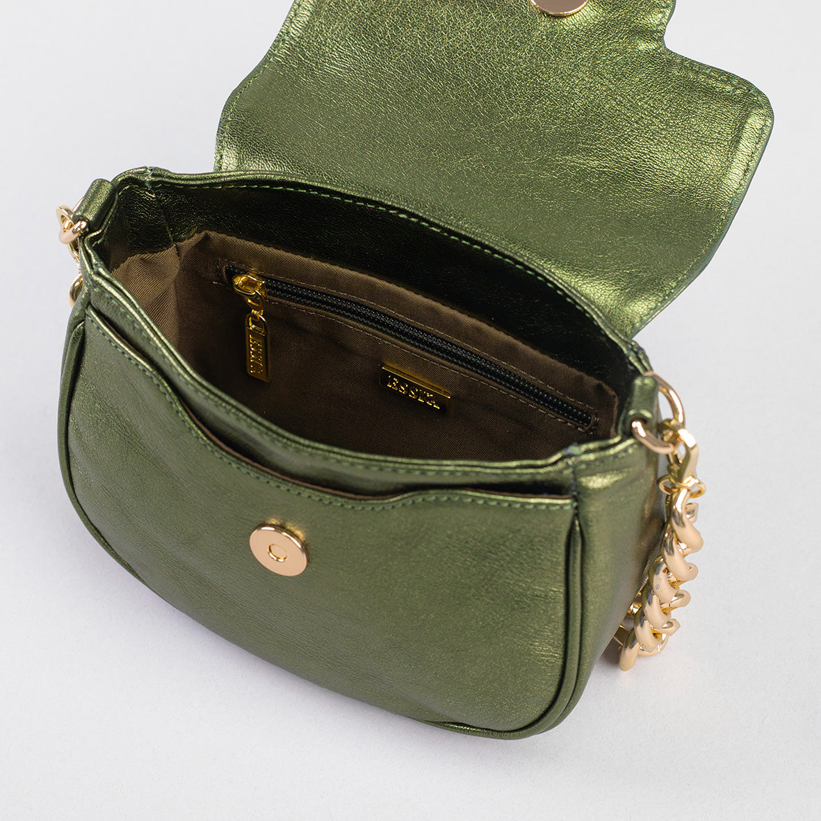 Romeo Bag - Metallic Green Bags by Esska