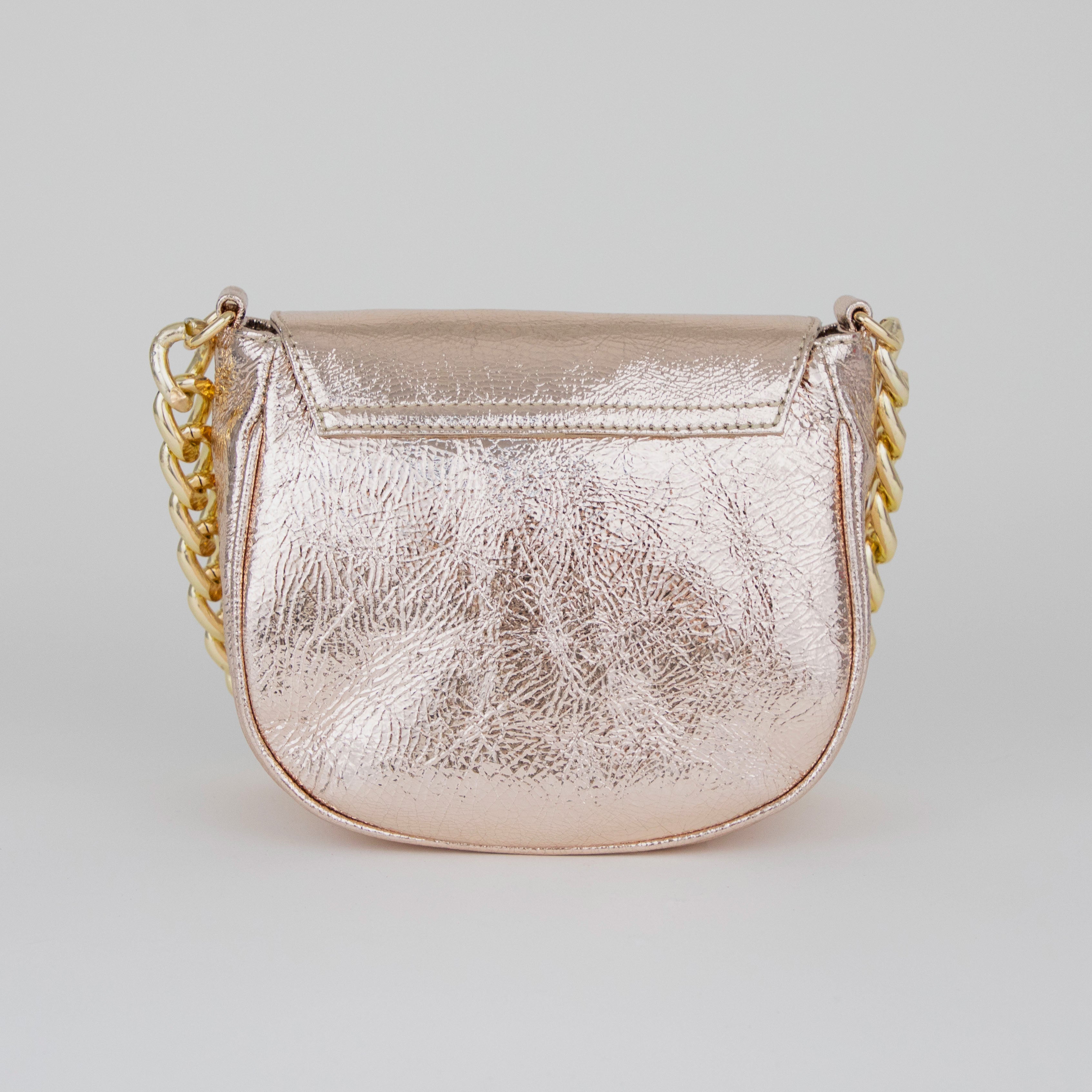 Romeo Bag - Taupe Champagne Metallic Bags by Esska