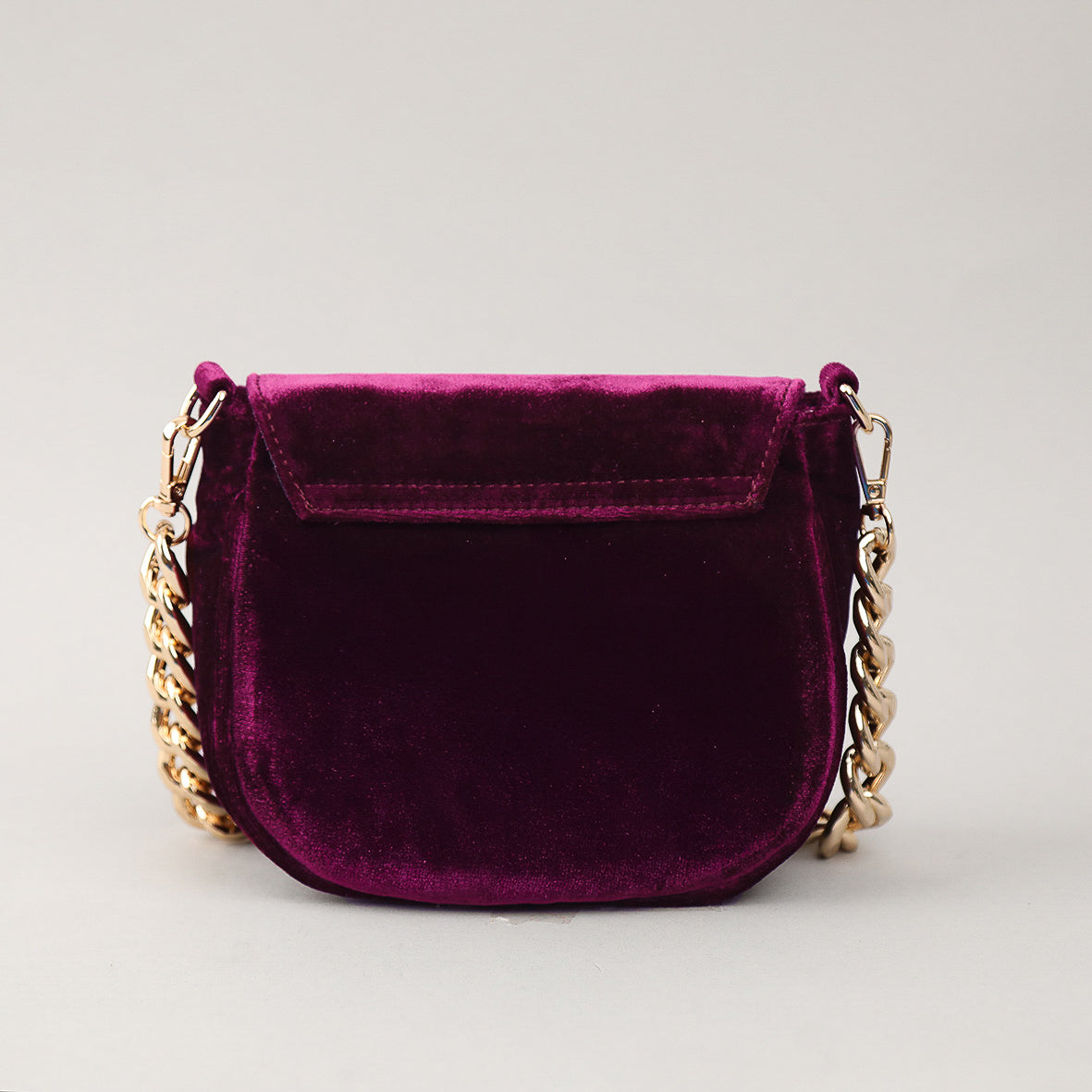 Romeo Bag - Velvet Aubergine Bags by Esska