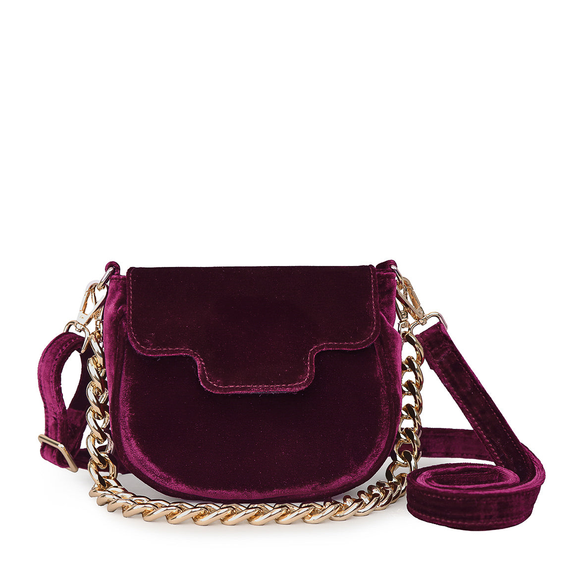 Romeo Bag - Velvet Aubergine Bags by Esska