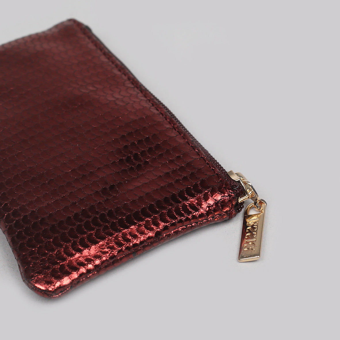 Ruth Small Pouch - Metallic Brick