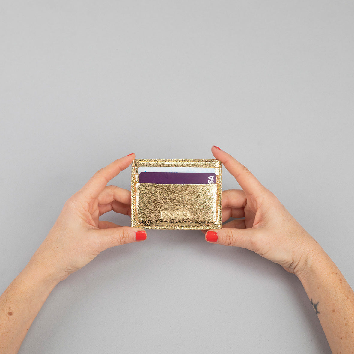 Ryan Wallet - Vegan Gold