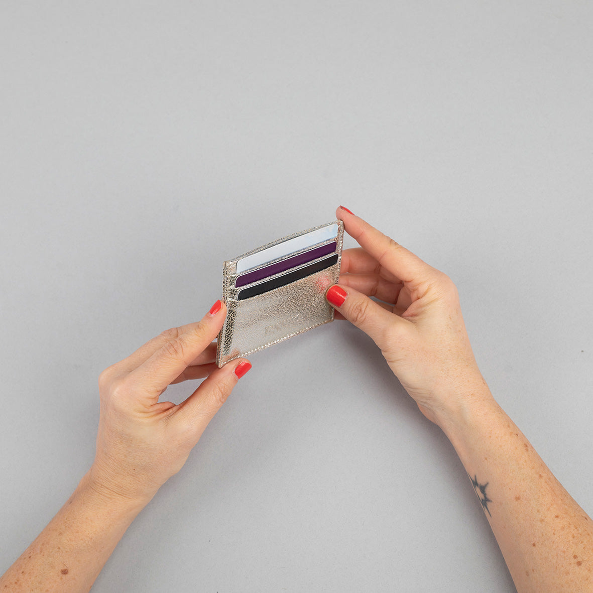 Ryan Wallet - Vegan Silver