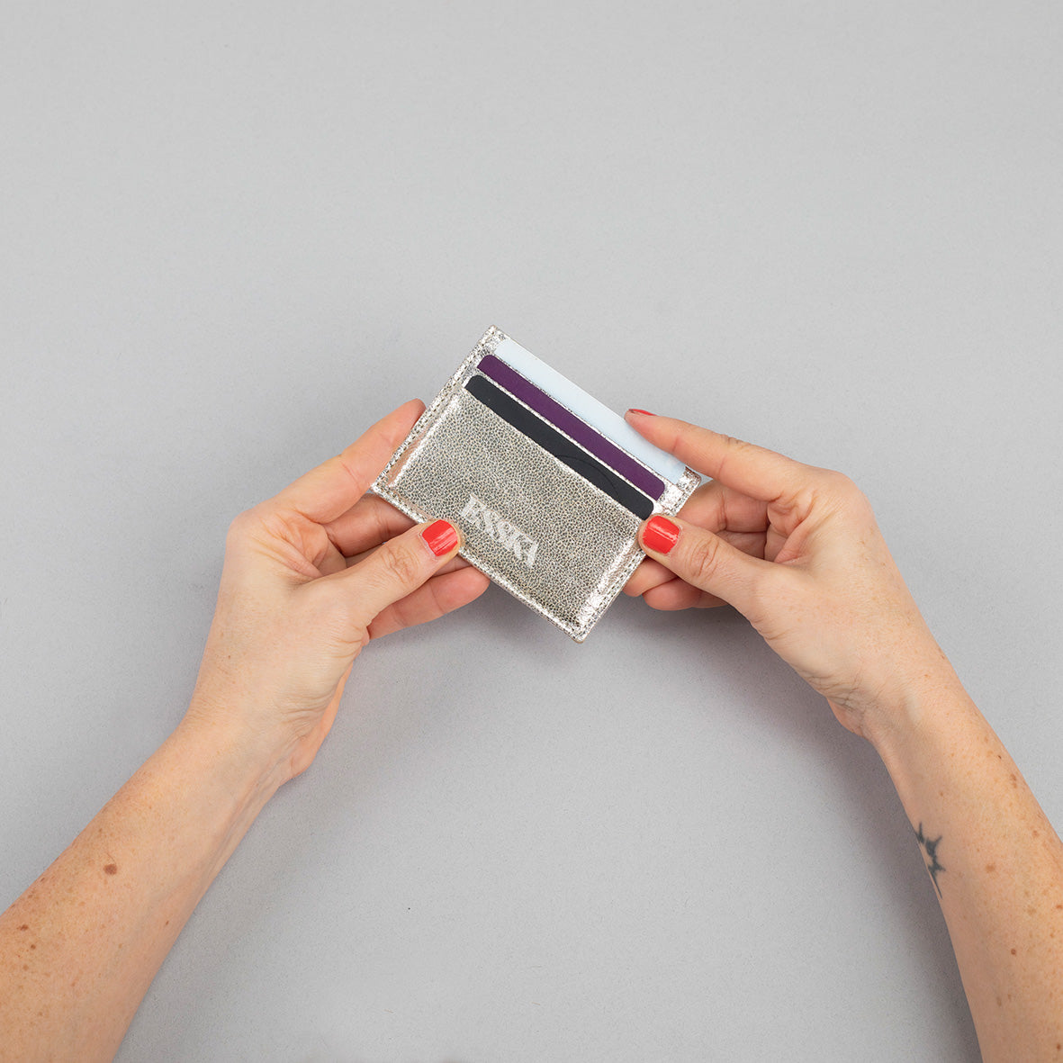 Ryan Wallet - Vegan Silver