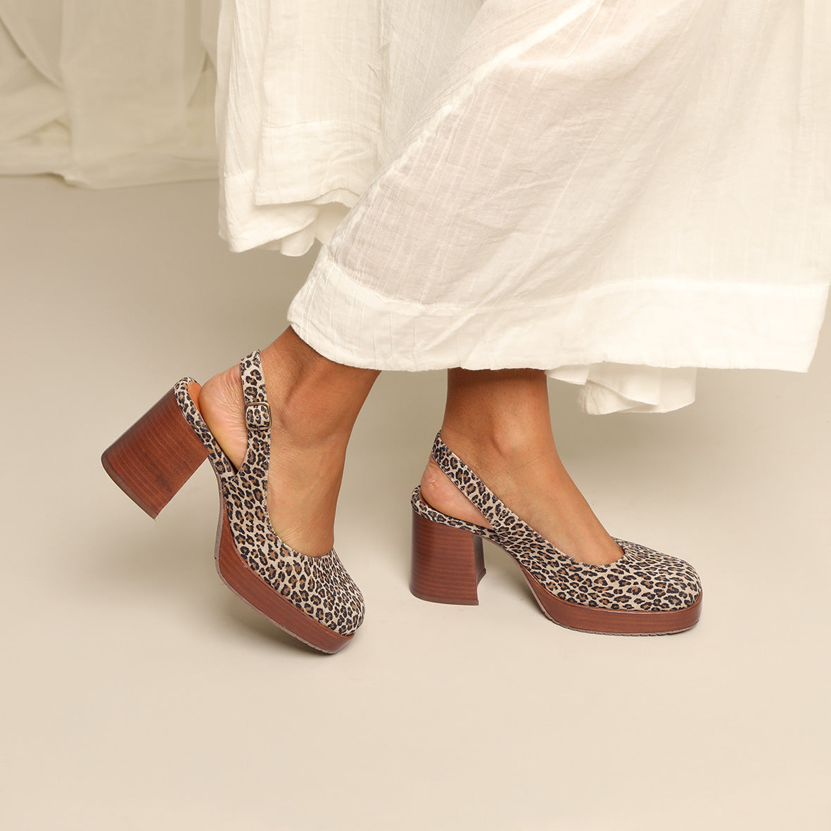 Sabrina Leopard Mid Shoe by Esska