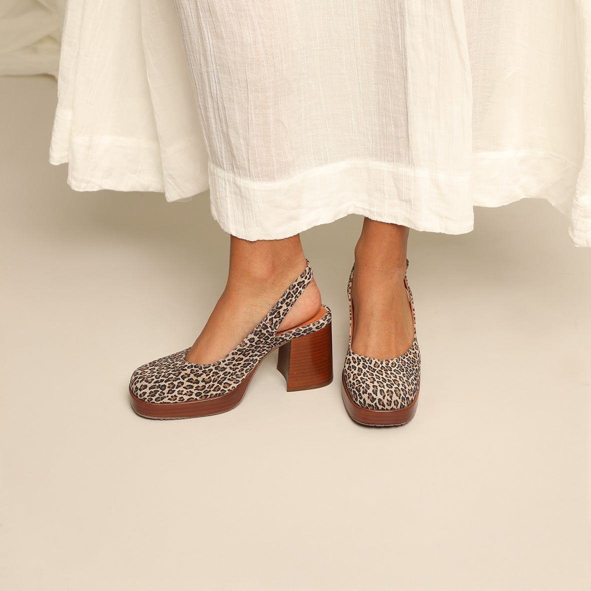 Sabrina Leopard Mid Shoe by Esska