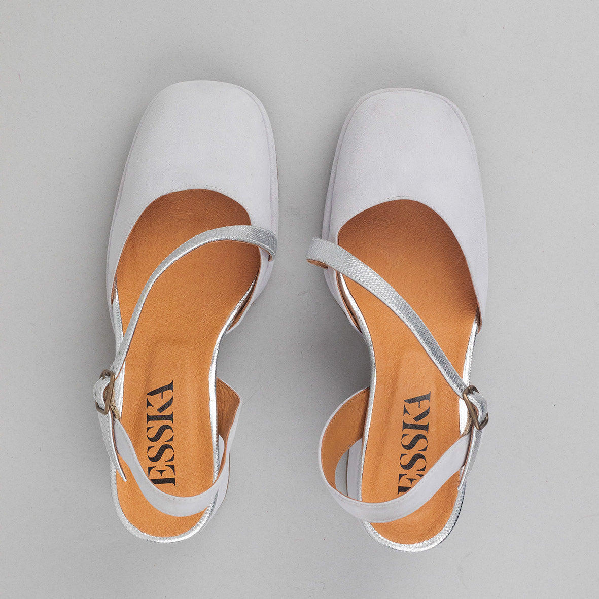 Sasha Light Grey Mid Shoe by Esska