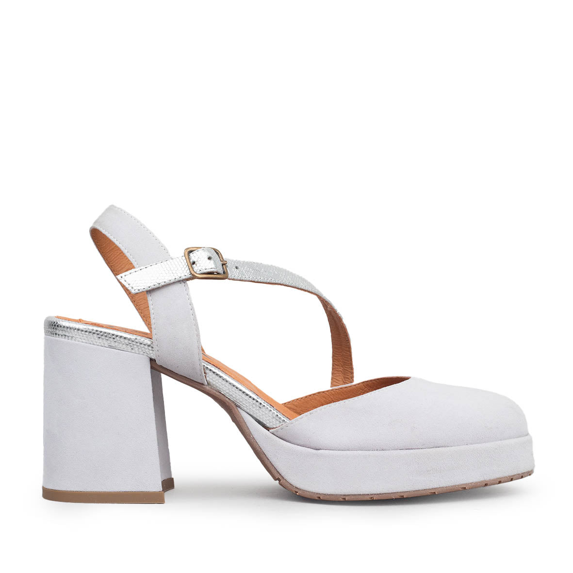 Sasha Light Grey Mid Shoe by Esska