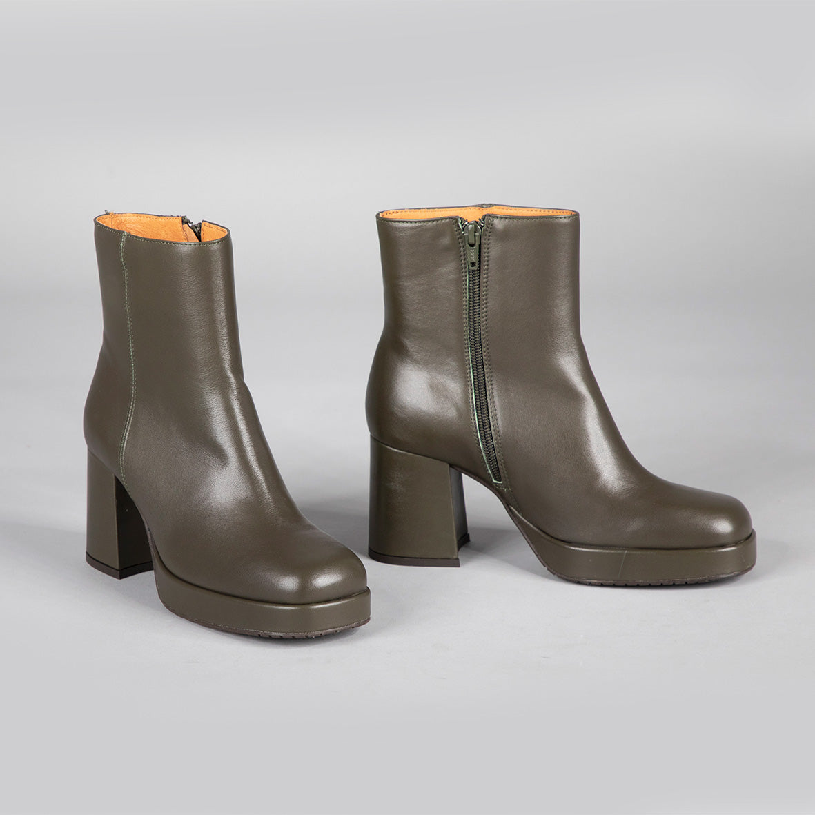 Sassy Khaki Mid Boot by Esska