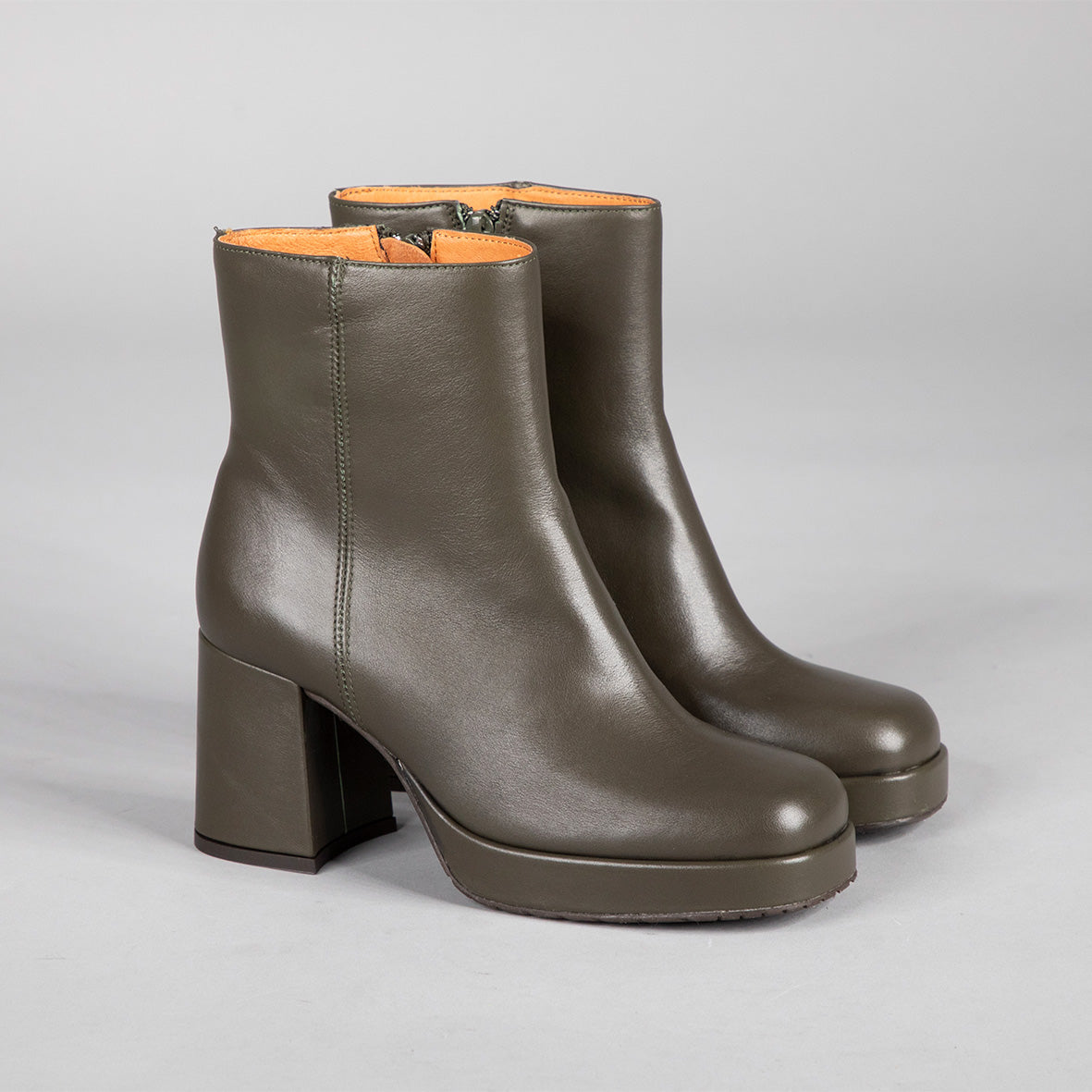 Sassy Khaki Mid Boot by Esska