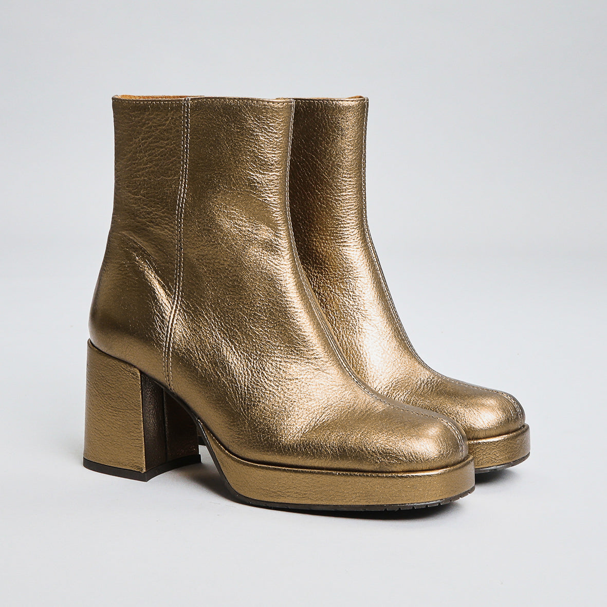 Sassy Metallic Mercury Mid Boot by Esska