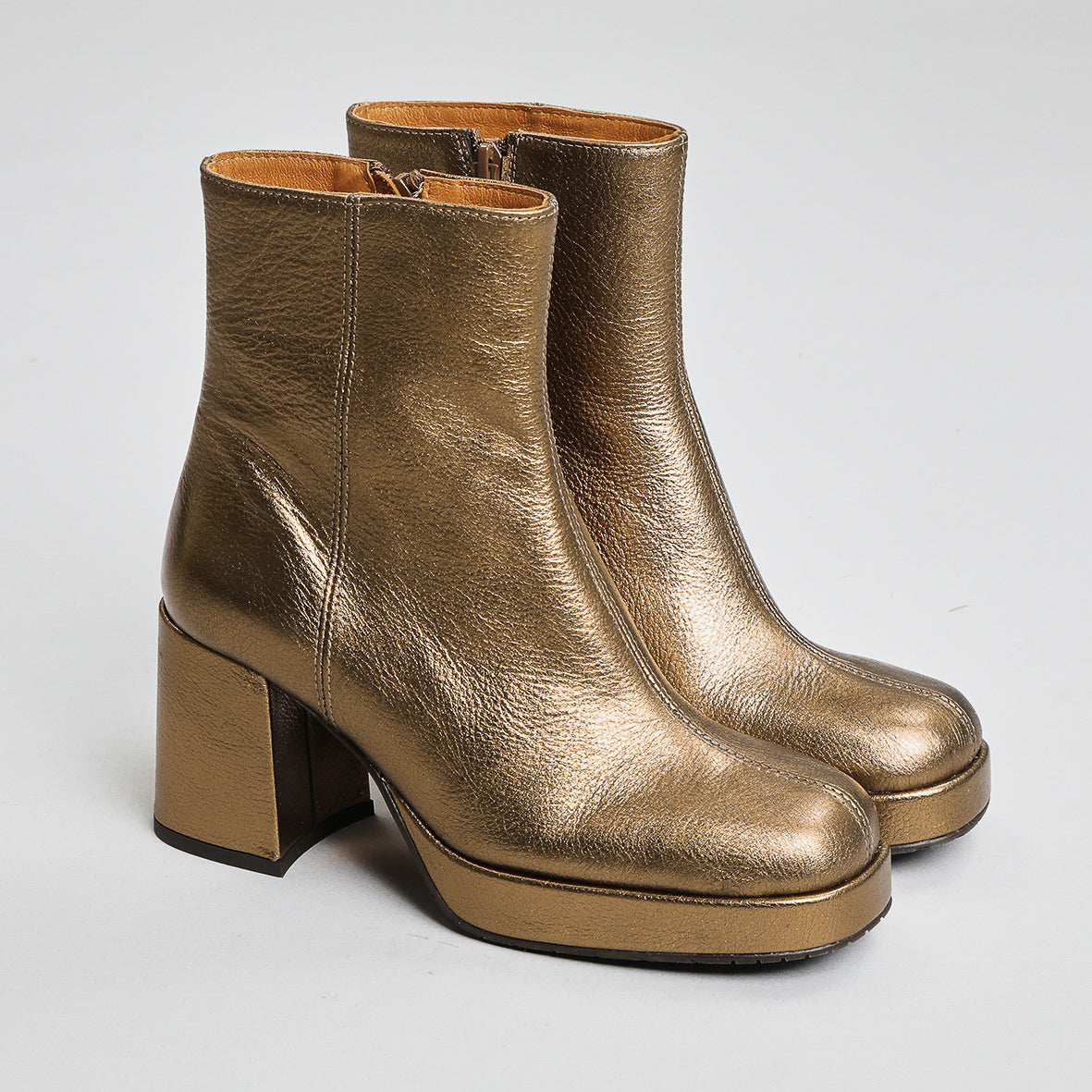 Sassy Metallic Mercury Mid Boot by Esska