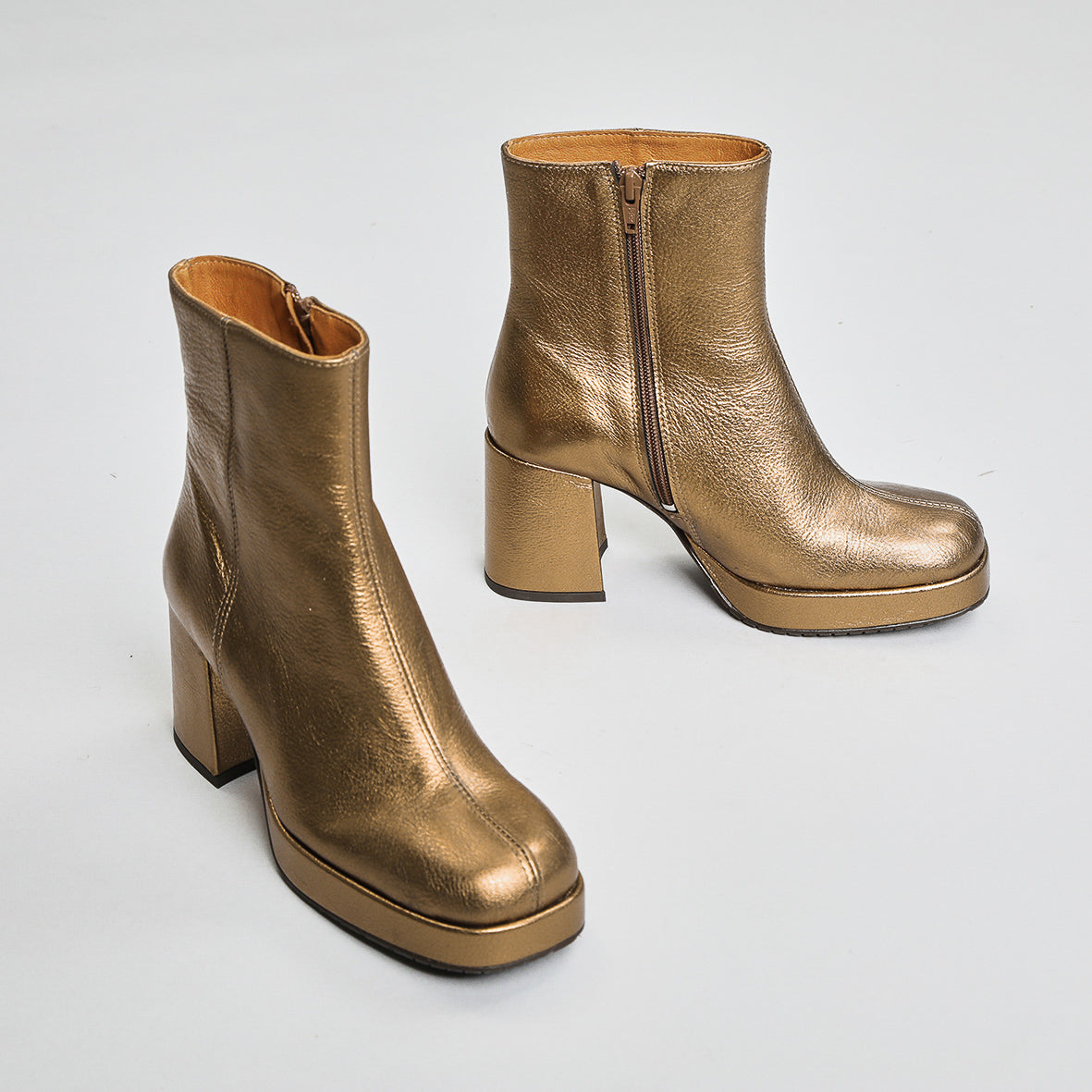 Sassy Metallic Mercury Mid Boot by Esska