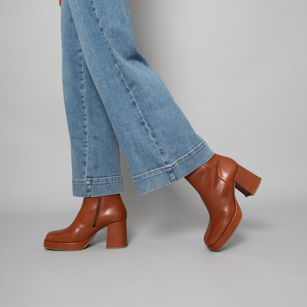 Sassy Tan Mid Boot by Esska