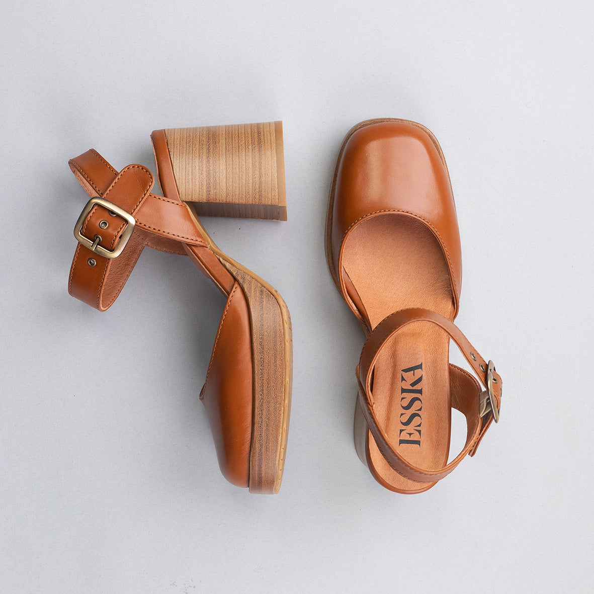 Selena Tan Mid High Shoe by Esska