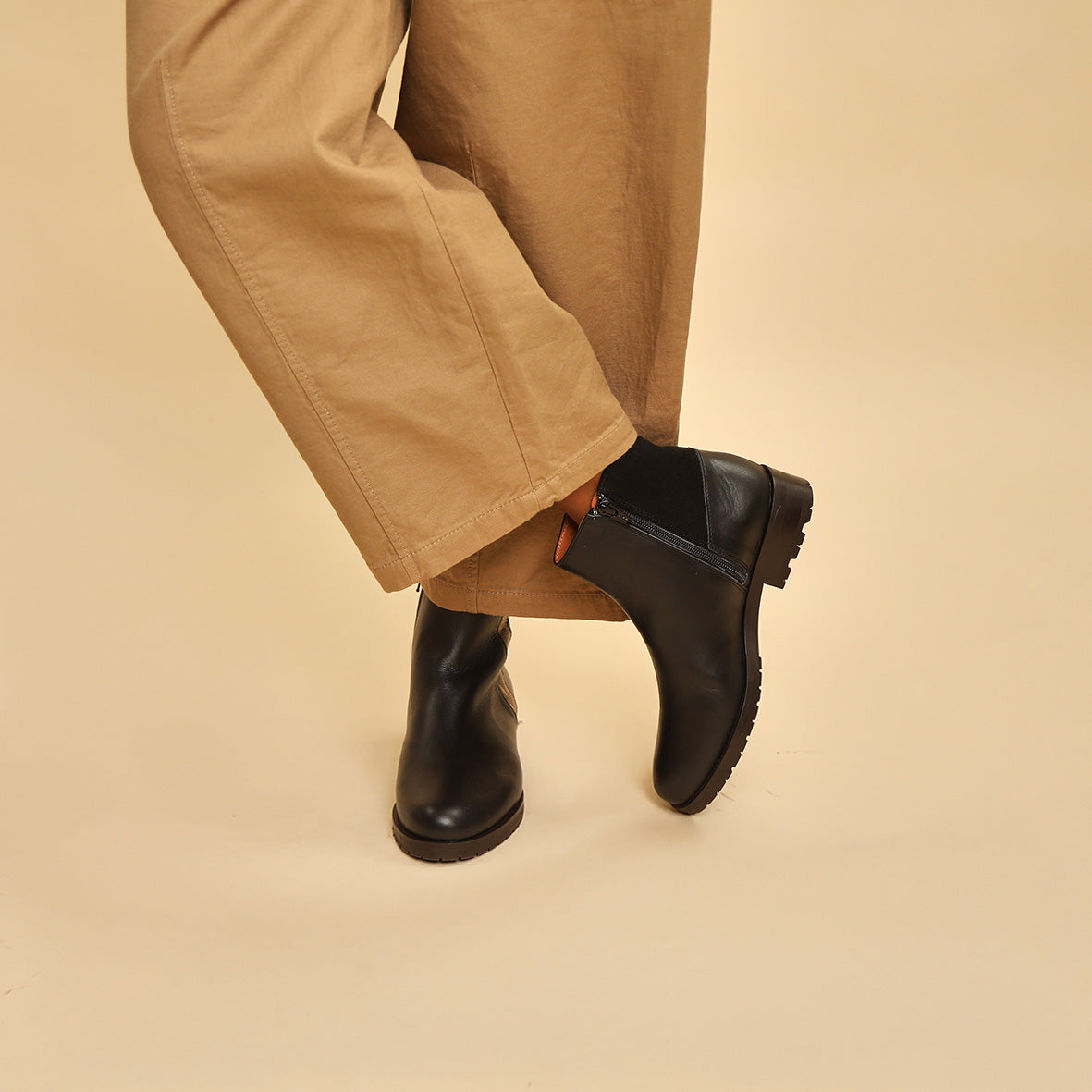 Tamara Black Flat Boot by Esska Shoes Ltd
