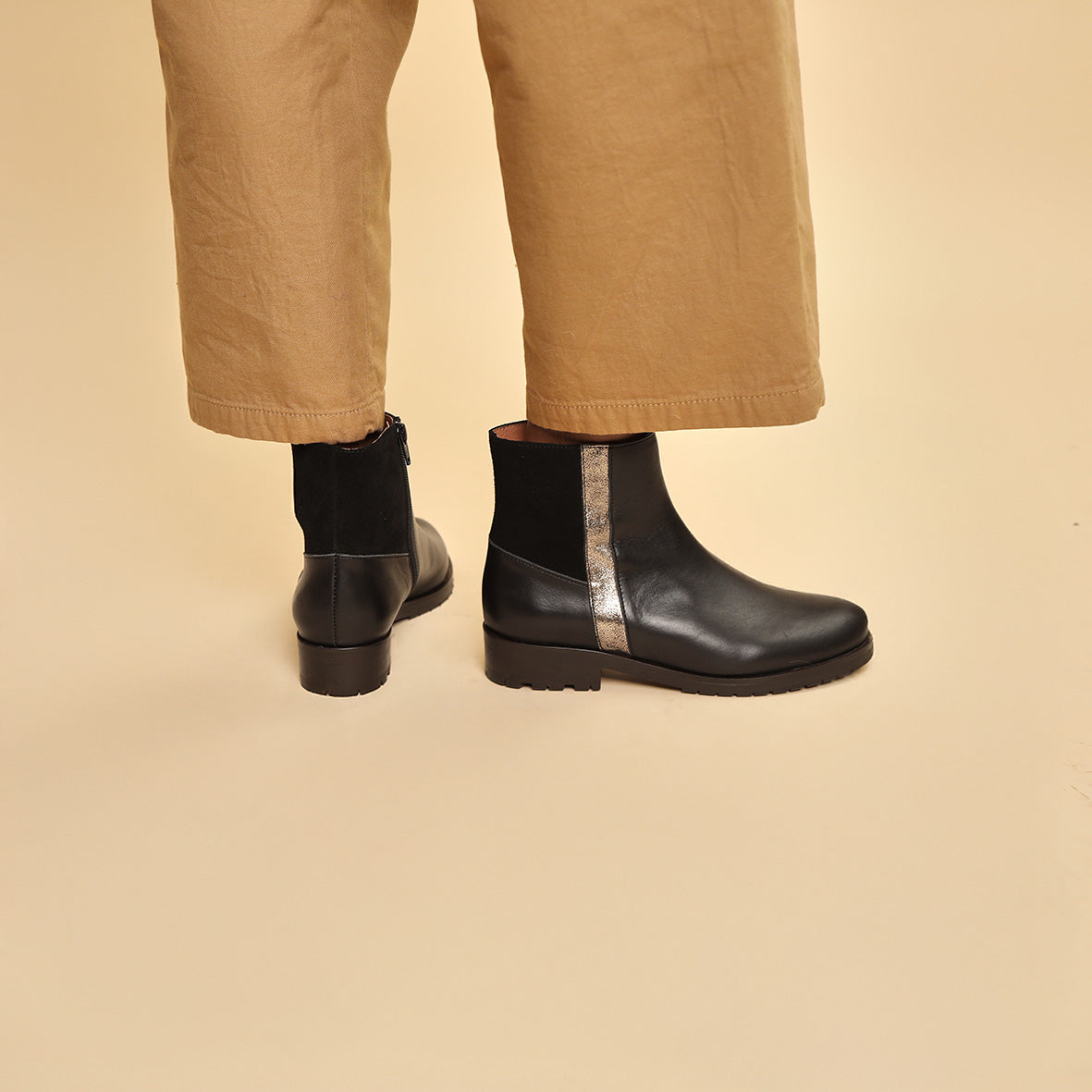 Tamara Black Flat Boot by Esska Shoes Ltd