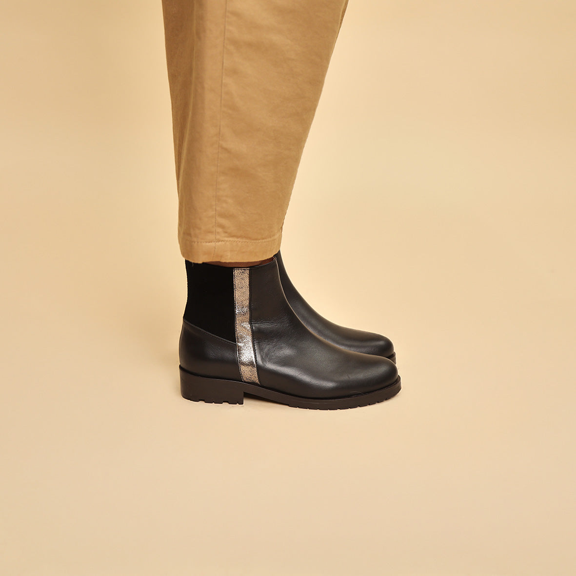 Tamara Black Flat Boot by Esska Shoes Ltd