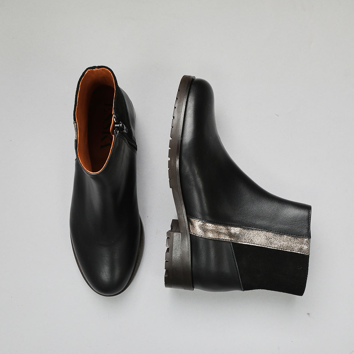 Tamara WIDE Black Flat Boot by Esska Shoes Ltd