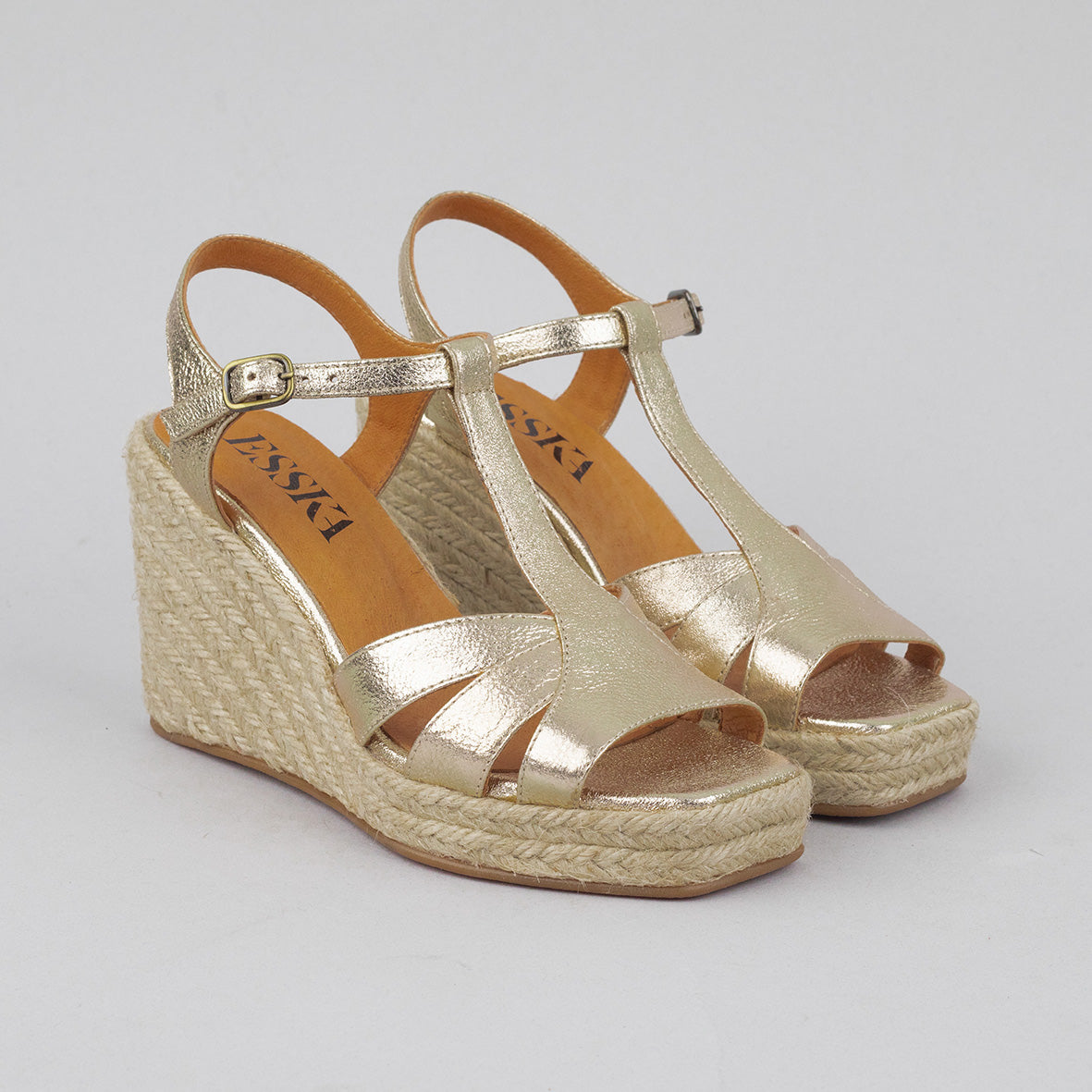 Tanya Champagne High Sandal by Esska
